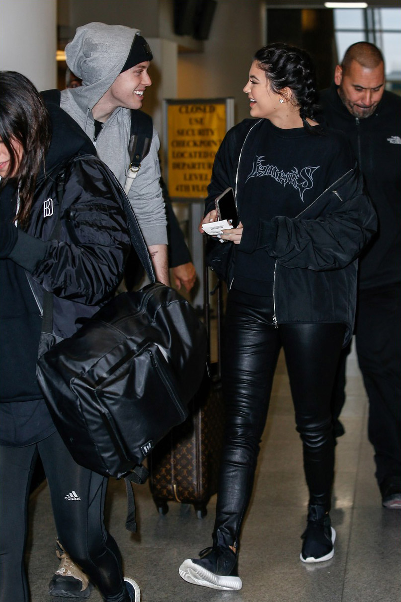 Kylie Jenner arrives at JFK airport