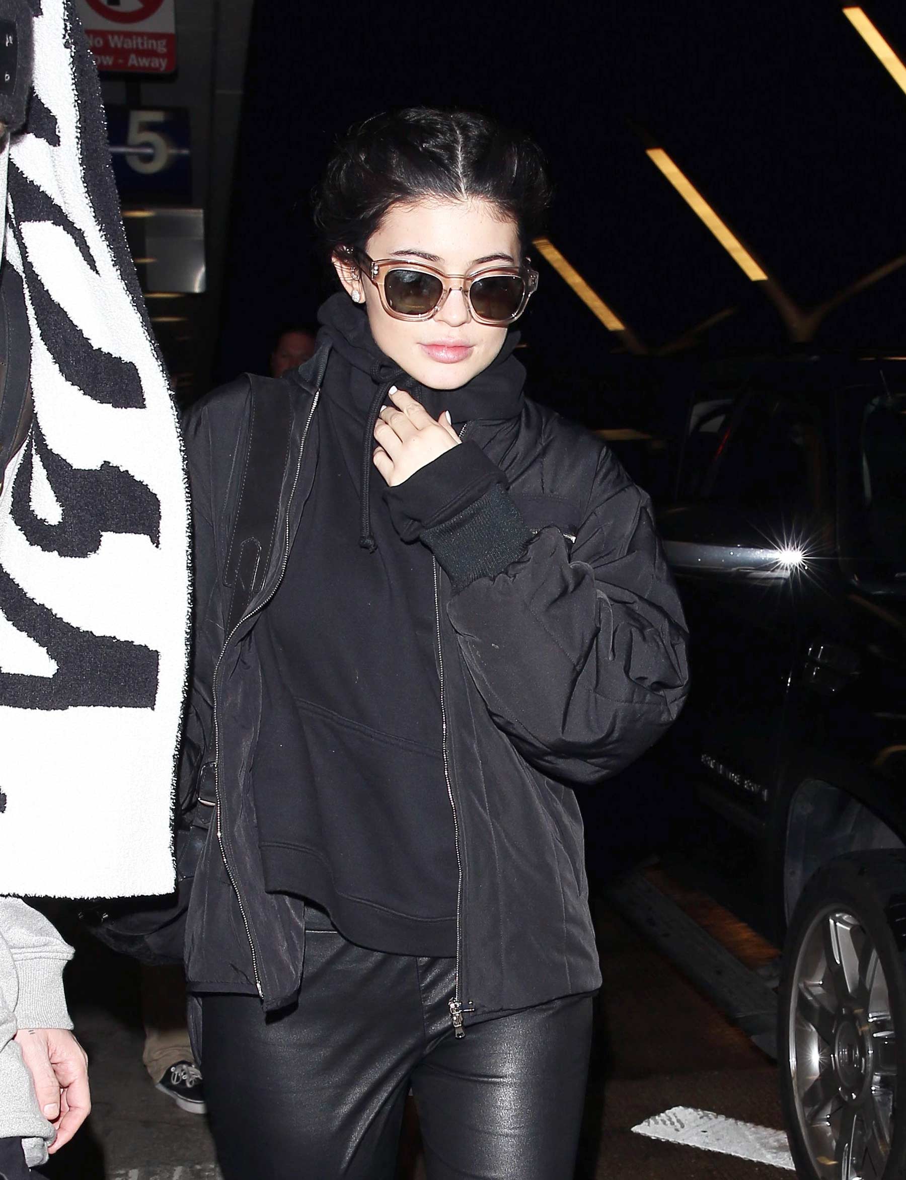 Kylie Jenner leaving LAX airport