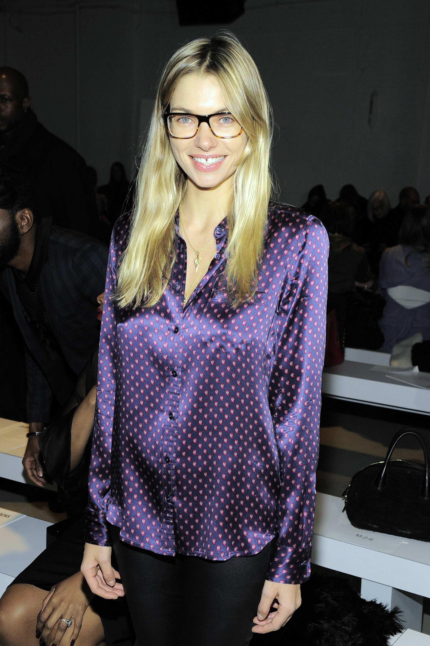 Jessica Hart attends New York Fashion Week