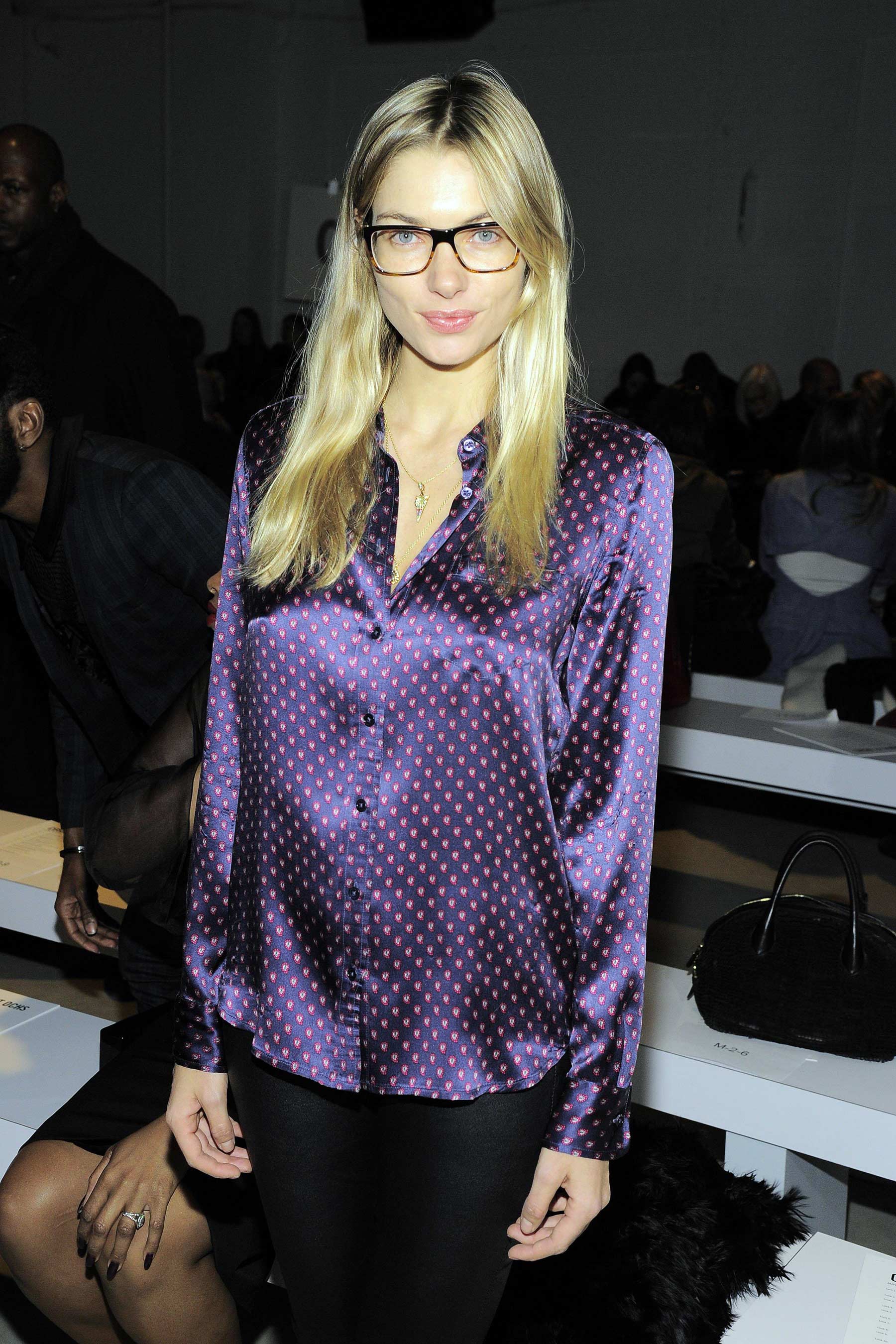 Jessica Hart attends New York Fashion Week