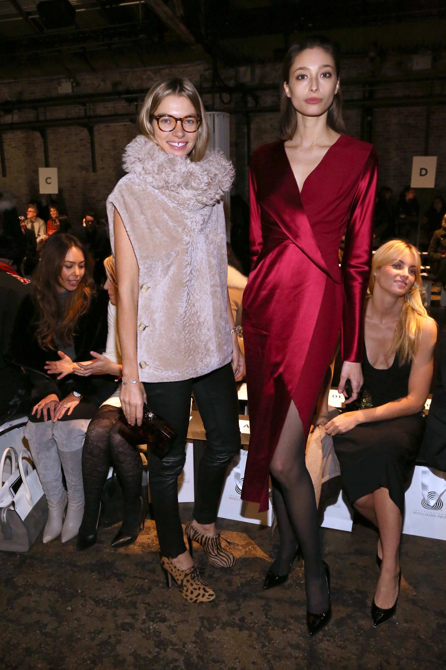 Jessica Hart attends New York Fashion Week