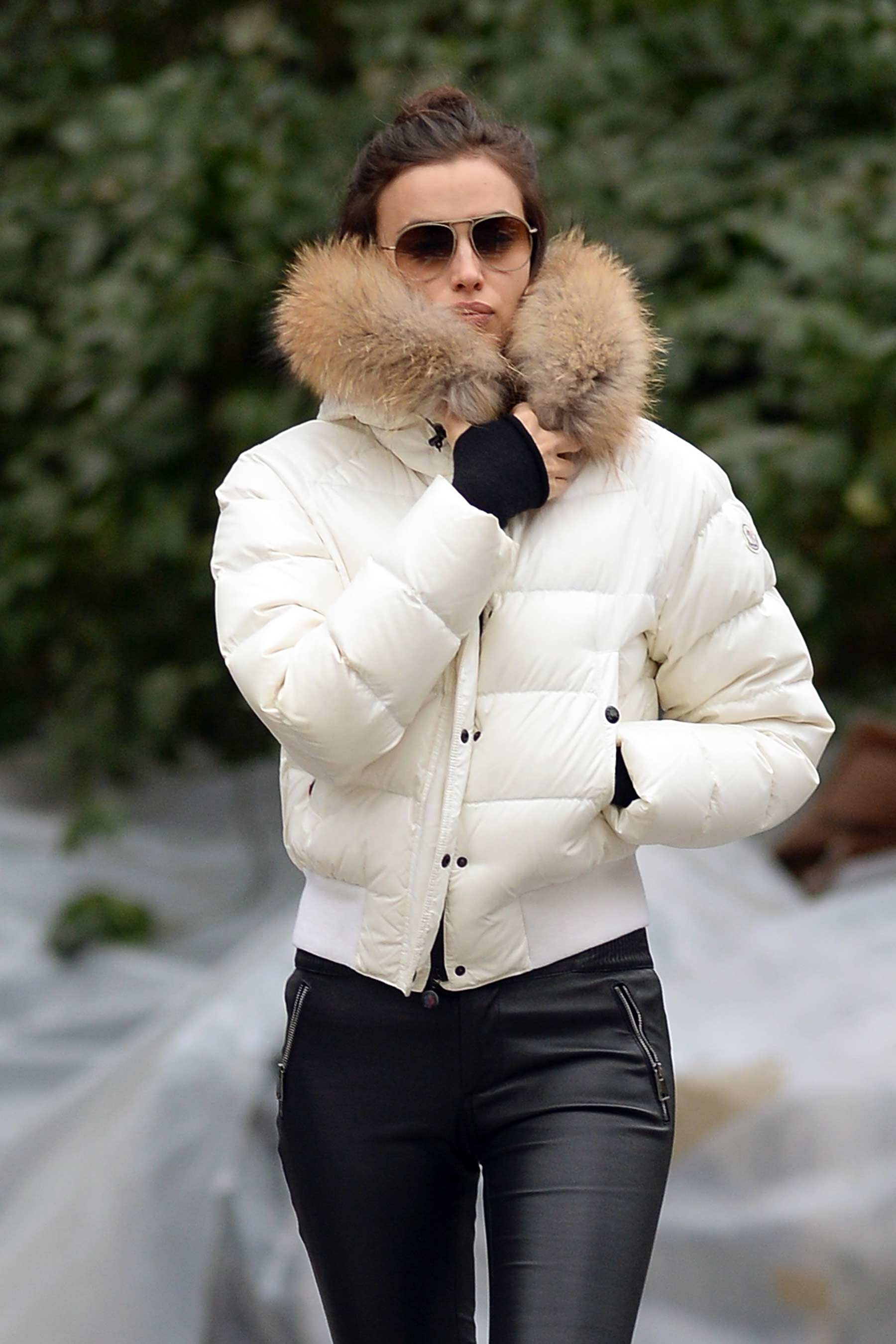 Irina Shayk out in New York