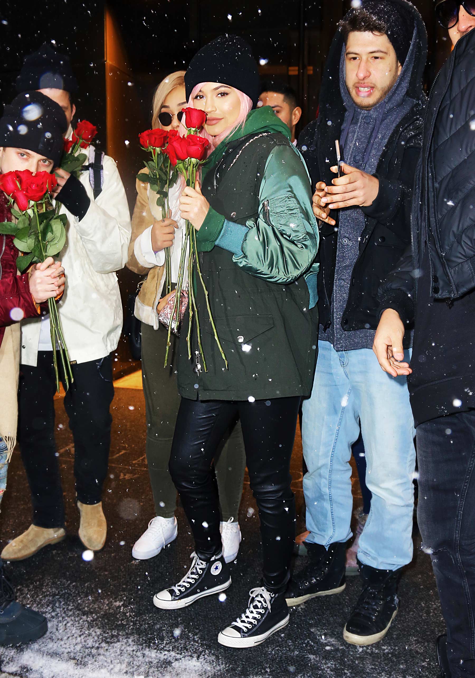 Kylie Jenner leaving her hotel in New York City