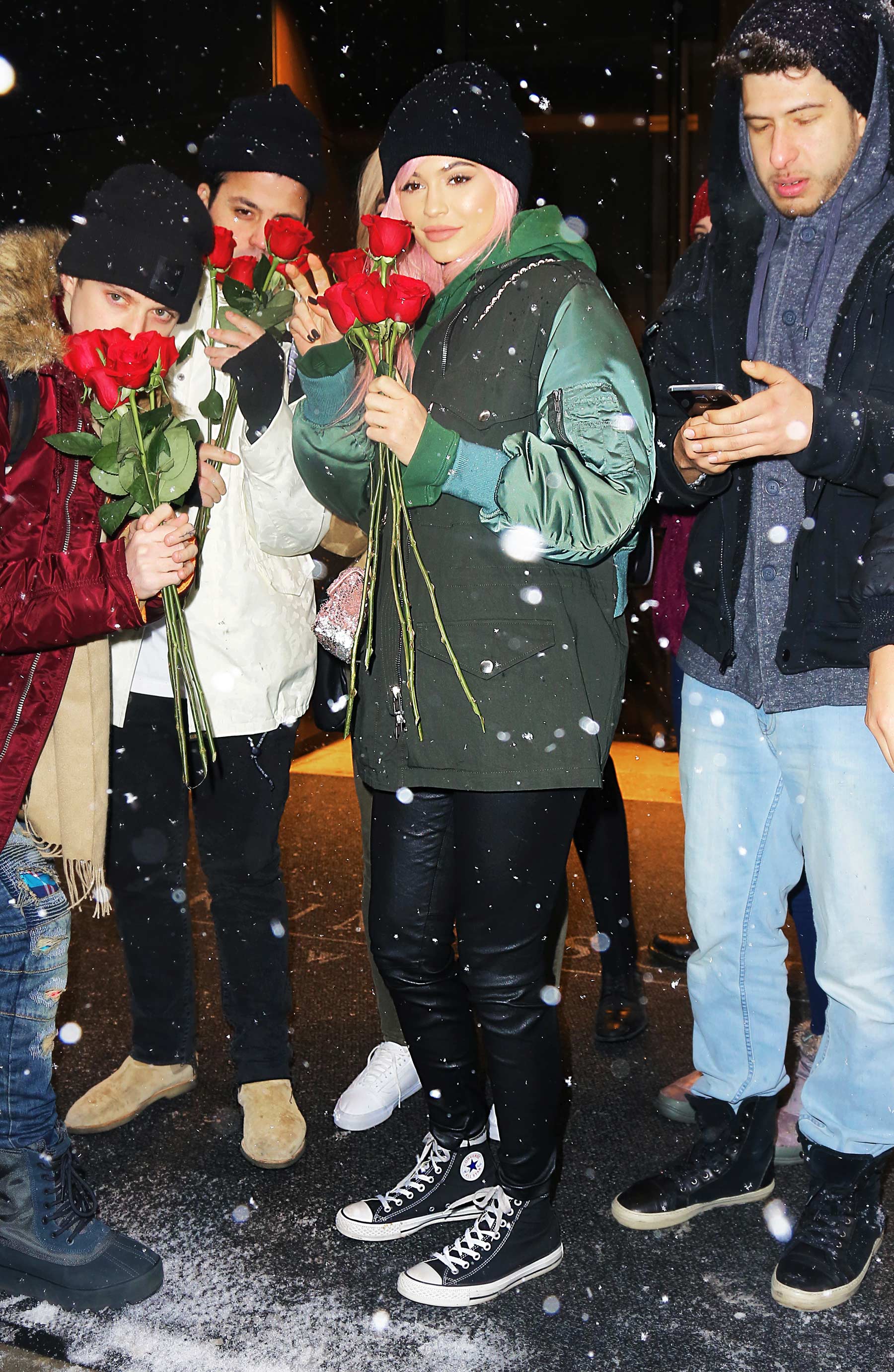 Kylie Jenner leaving her hotel in New York City