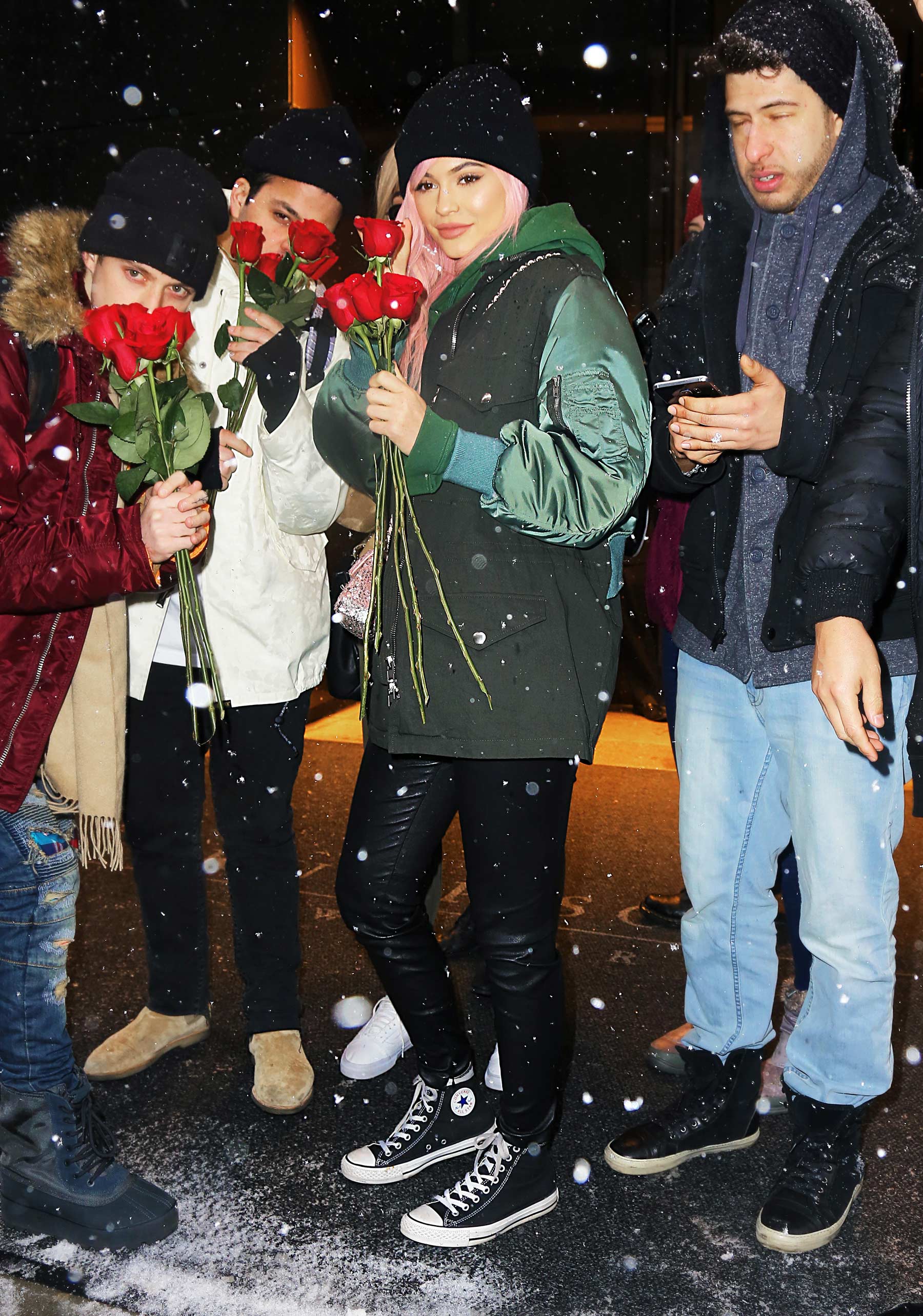 Kylie Jenner leaving her hotel in New York City