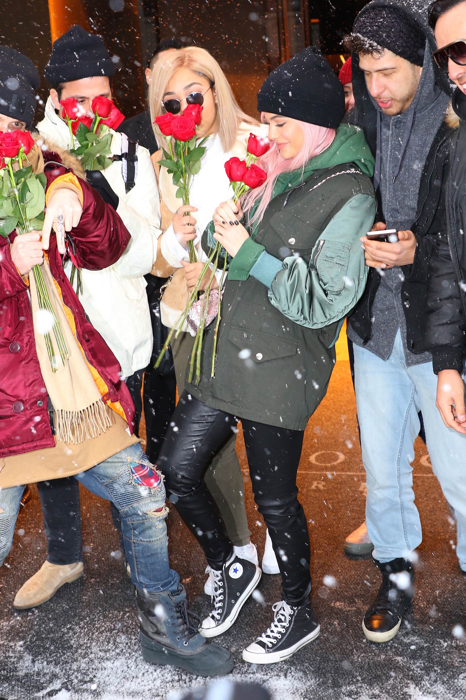 Kylie Jenner leaving her hotel in New York City