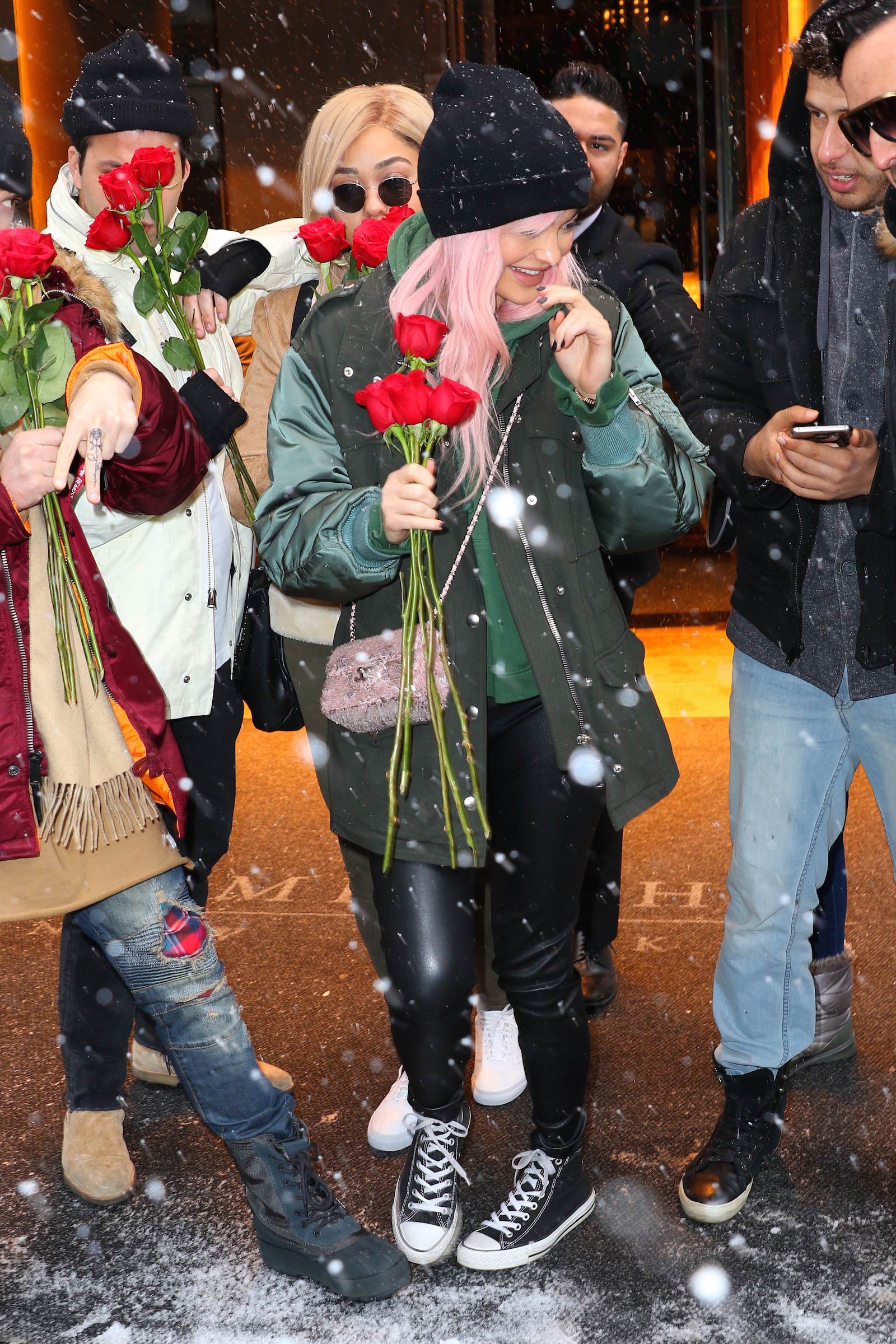 Kylie Jenner leaving her hotel in New York City