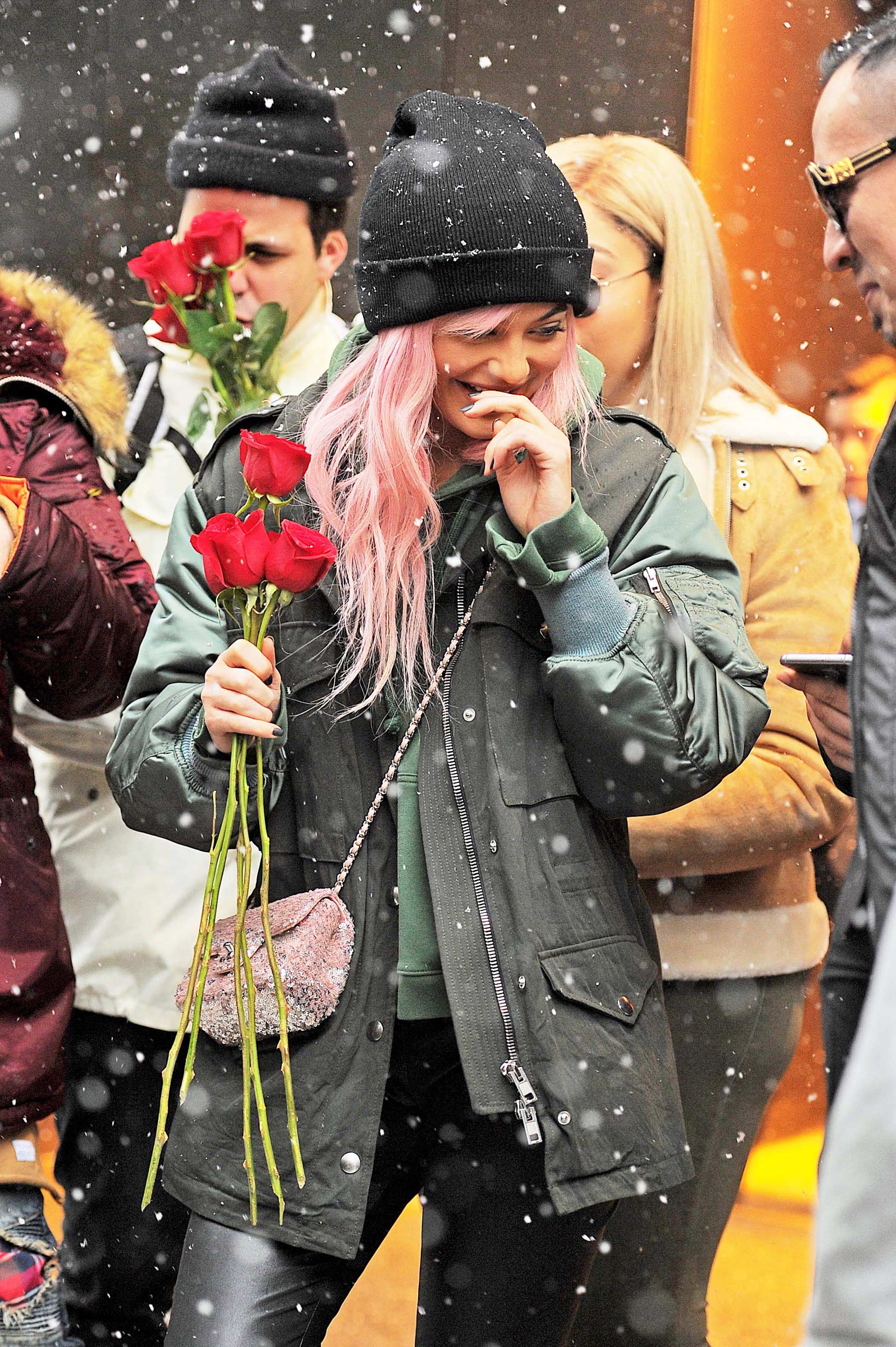 Kylie Jenner leaving her hotel in New York City