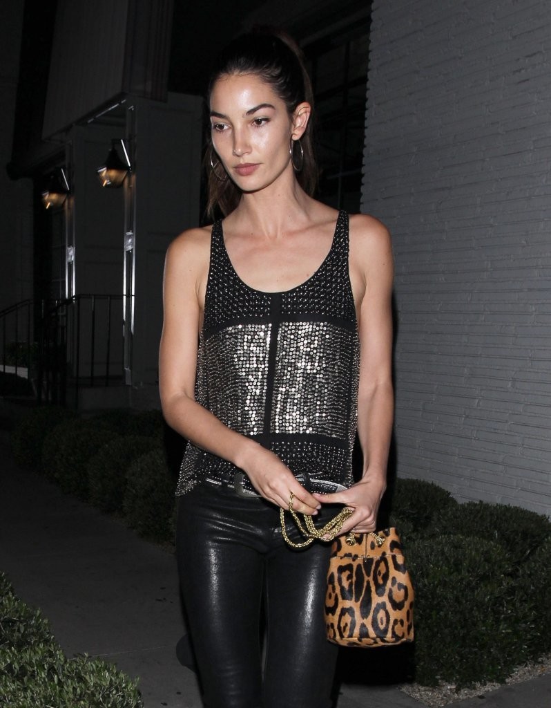 Lily Aldridge spotted out for dinner at Gracias Madre