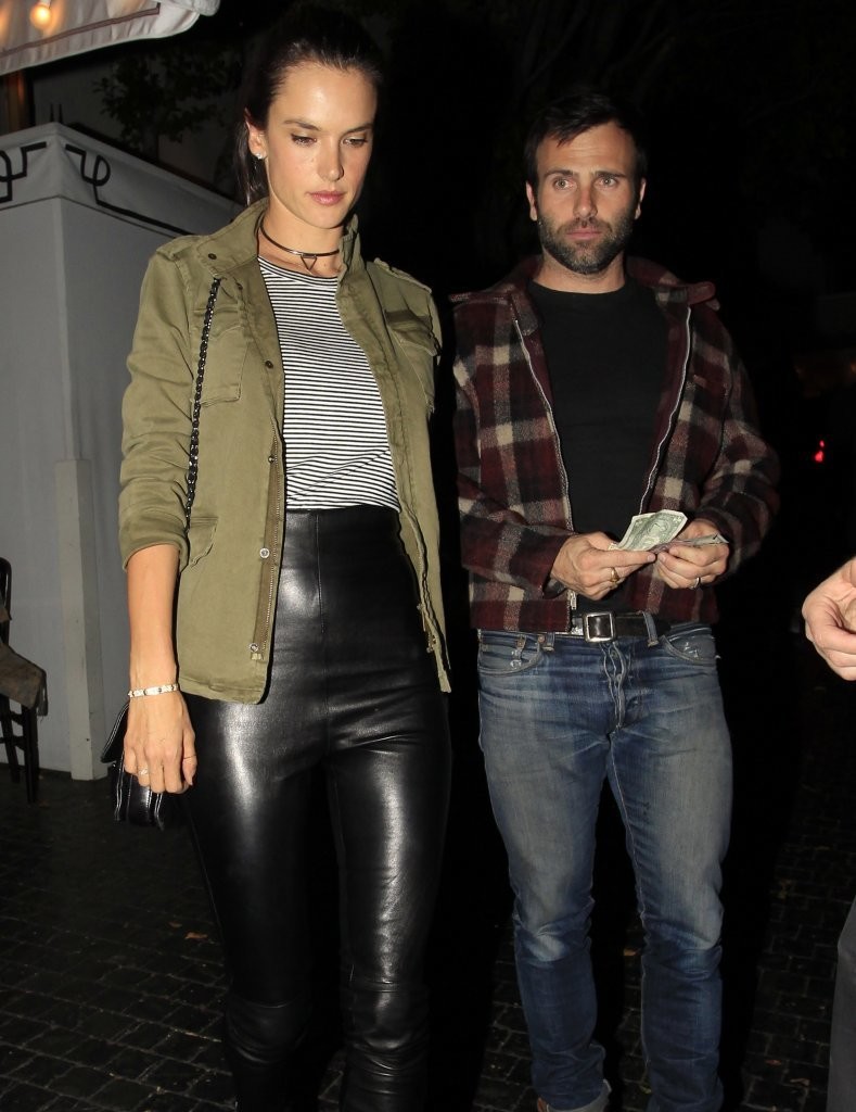 Alessandra Ambrosio dinner at Chateau Marmont