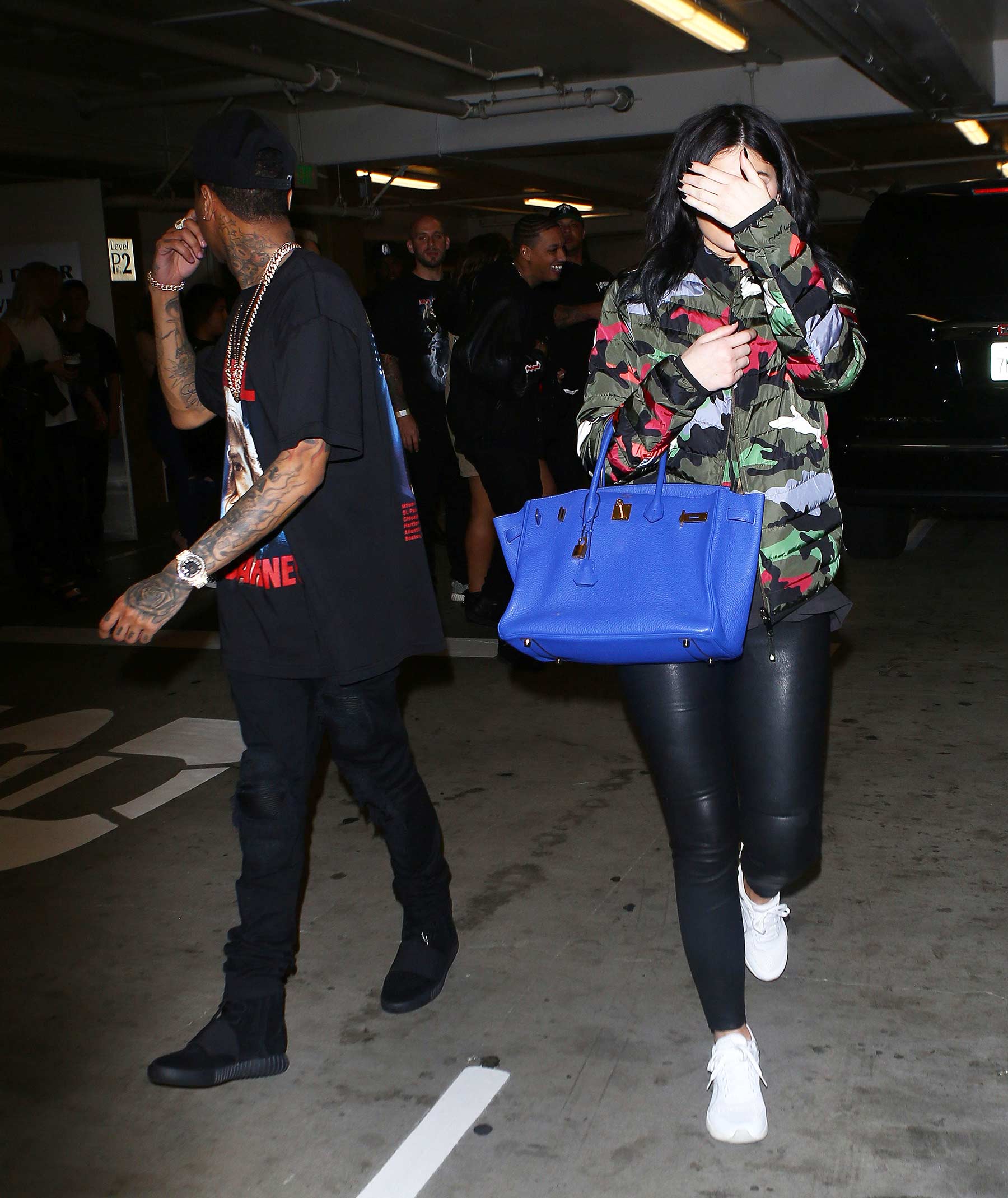 Kylie Jenner leaving Tyga’s concert