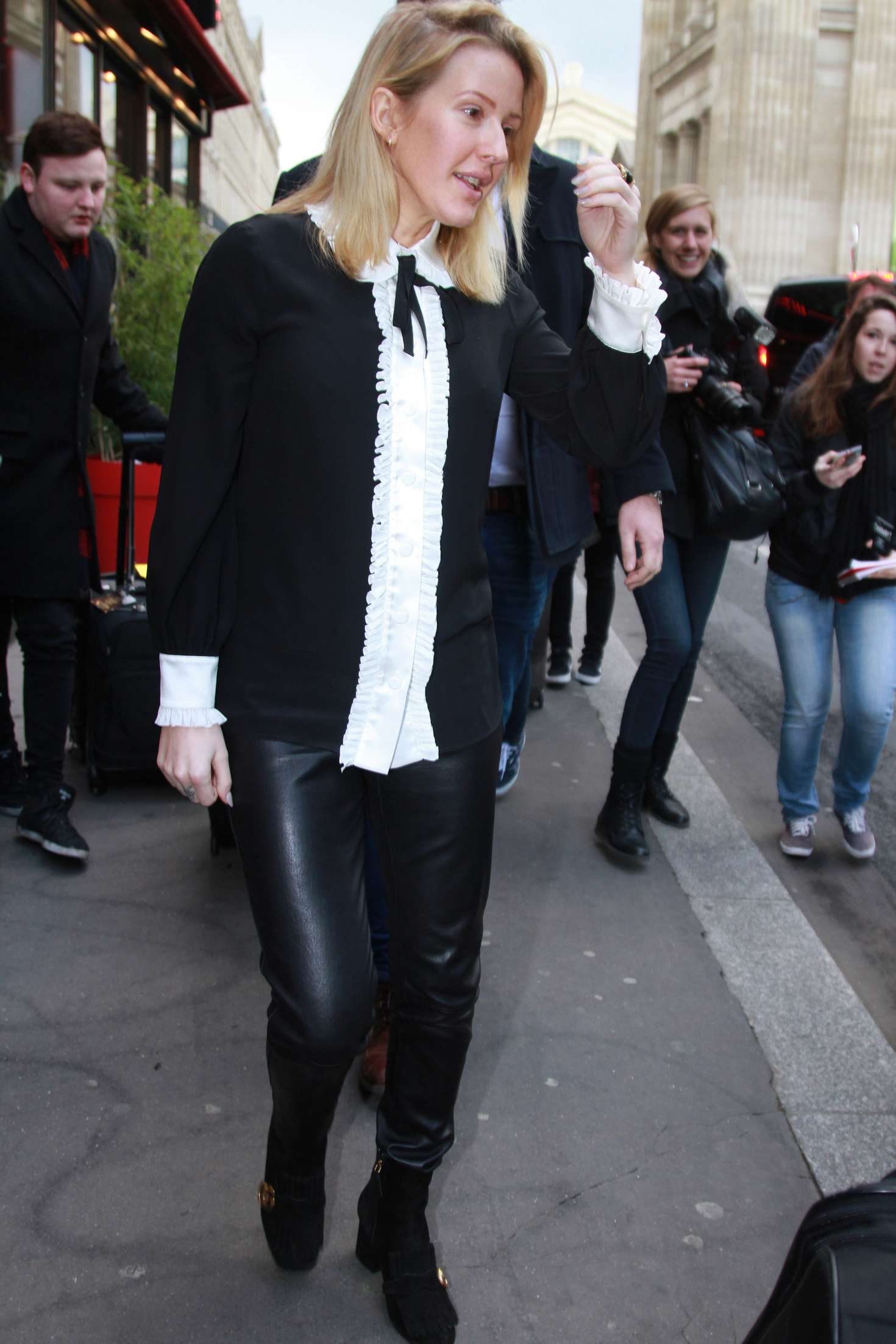Ellie Goulding out in Paris