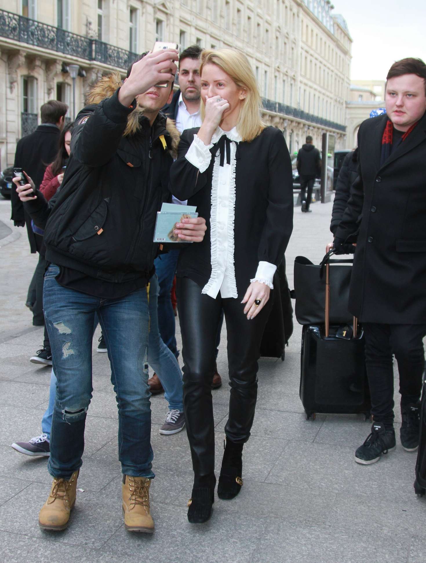 Ellie Goulding out in Paris