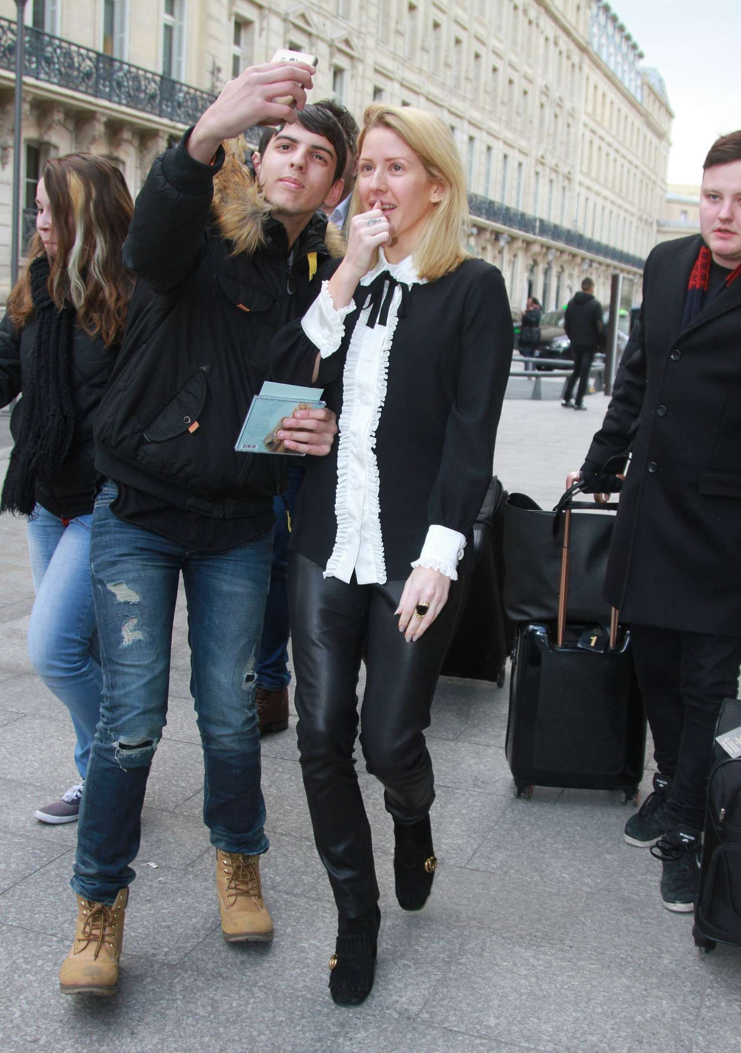 Ellie Goulding out in Paris