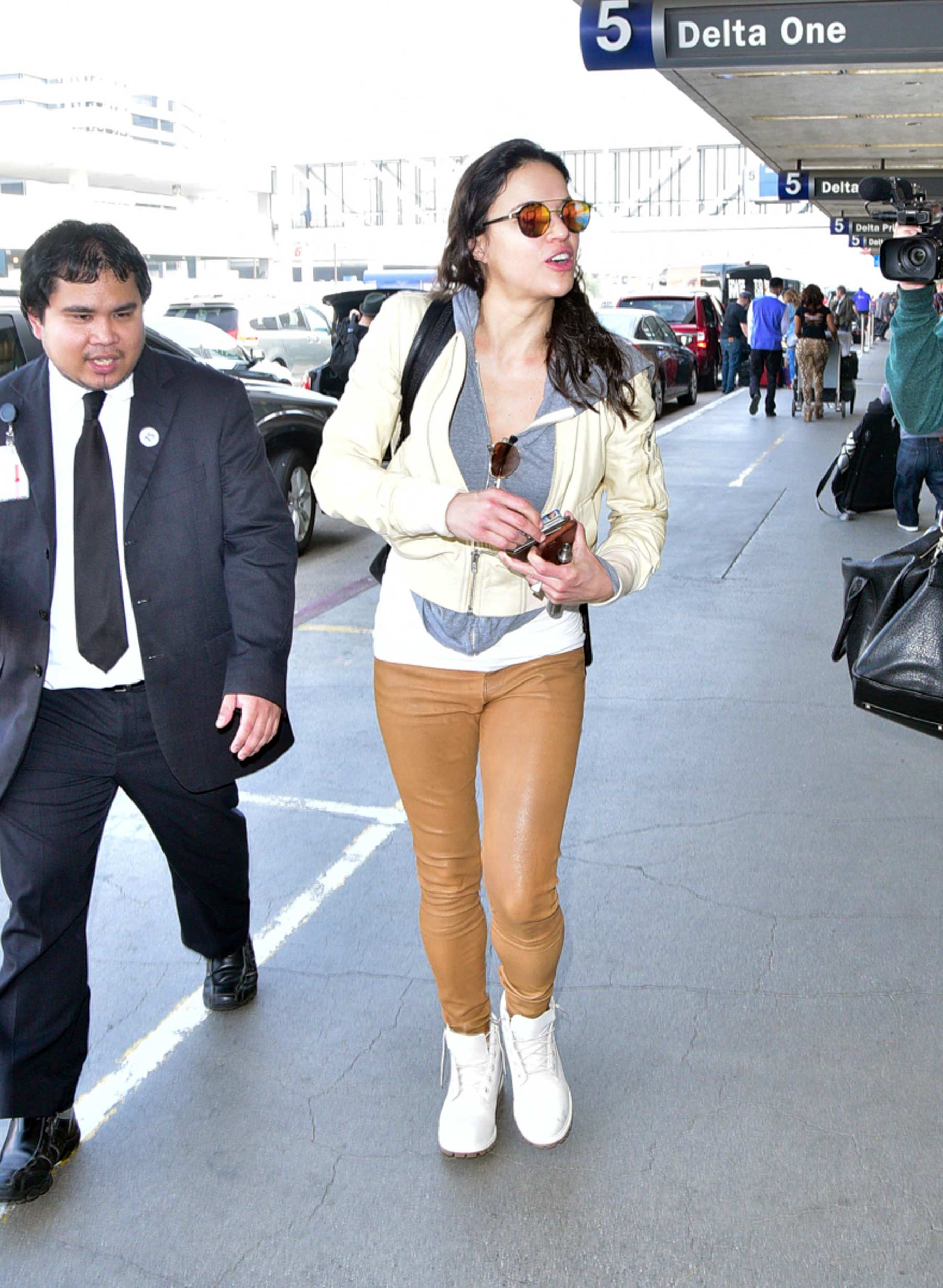 Michelle Rodriguez at LAX