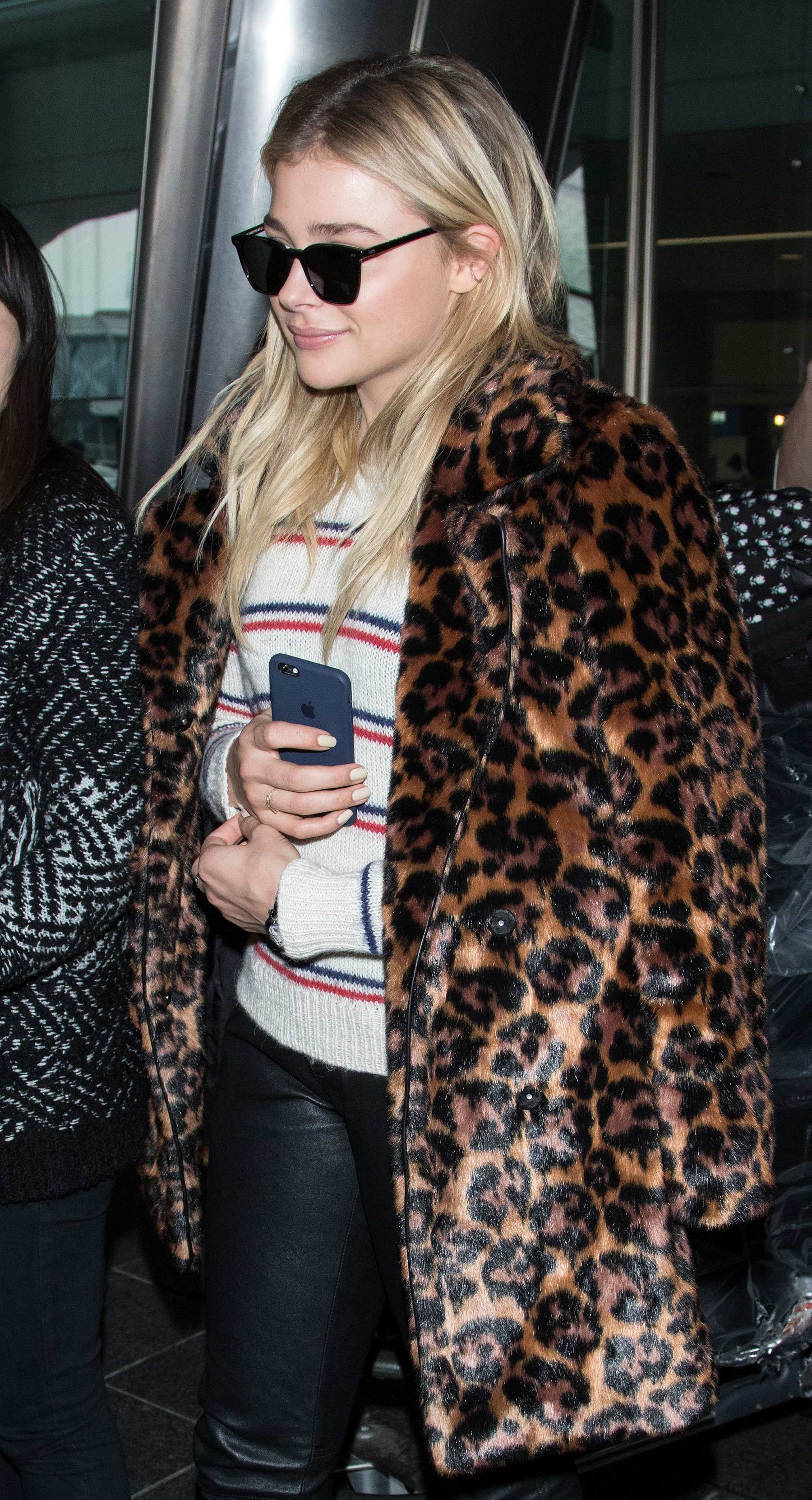 Chloe Moretz arriving at Incheon Airport in Seoul