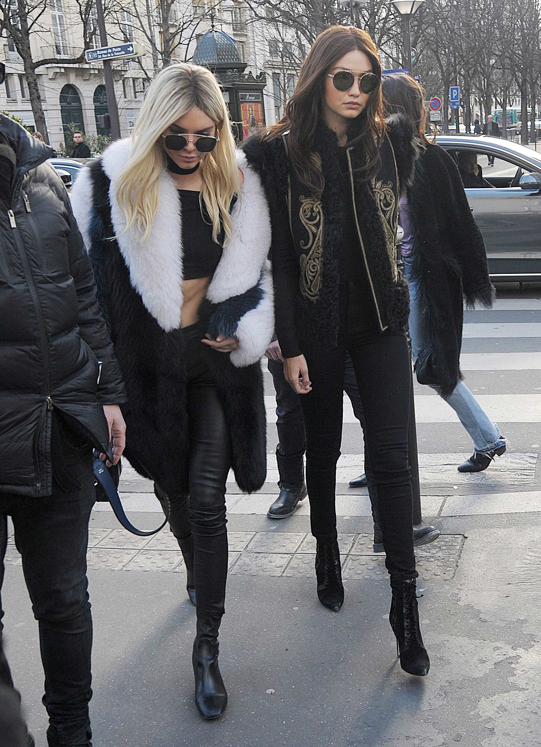 Kendall Jenner out in Paris