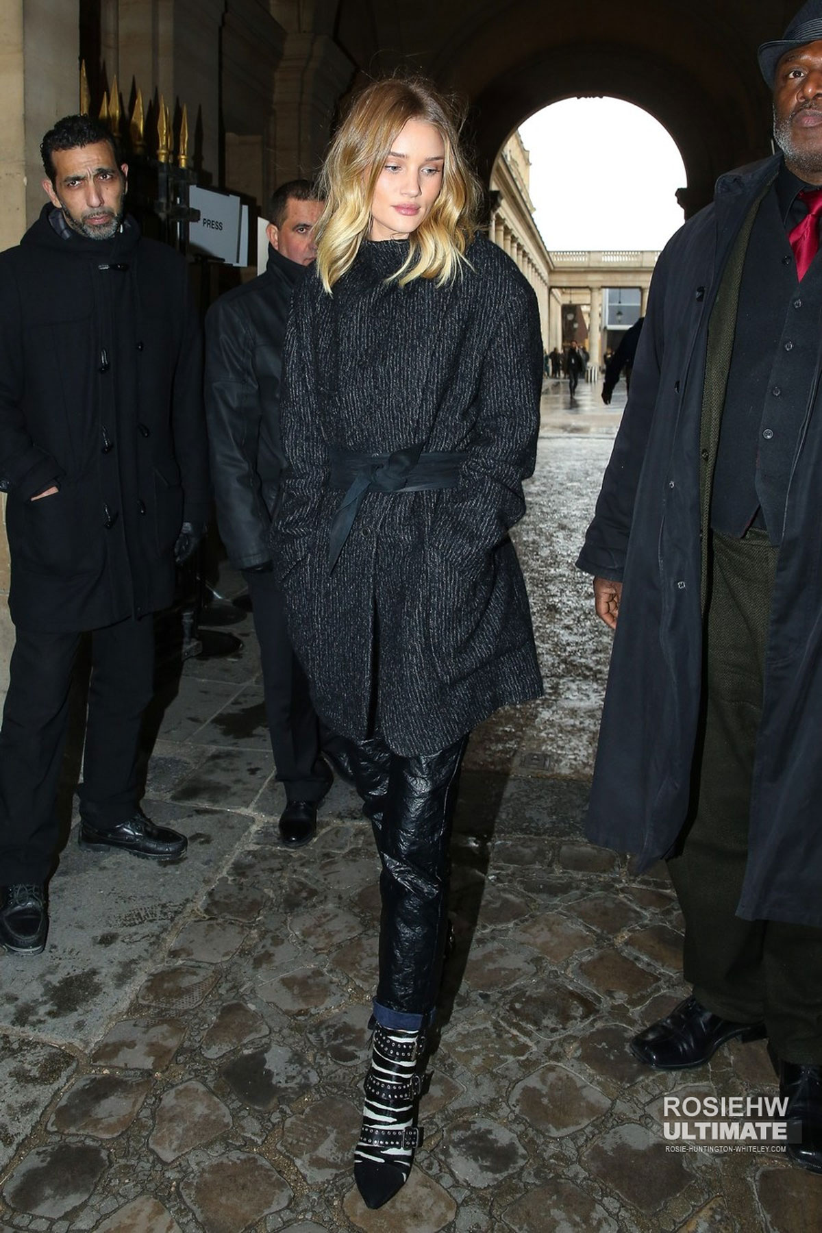 Rosie Huntington Whiteley out in Paris