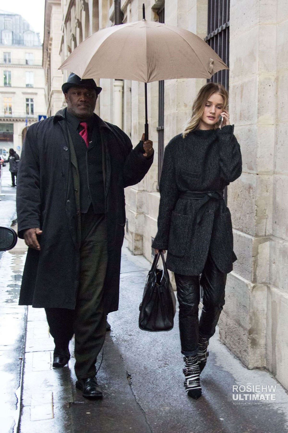 Rosie Huntington Whiteley out in Paris