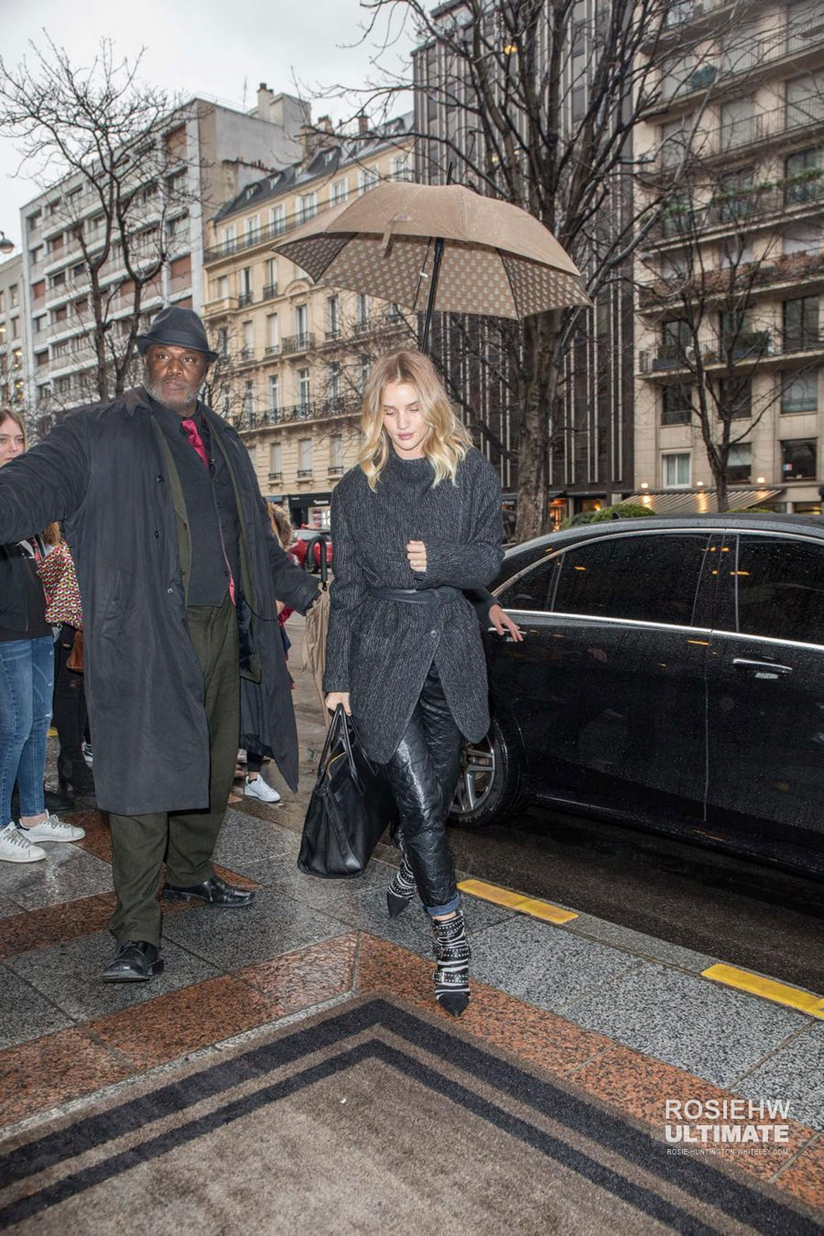 Rosie Huntington Whiteley out in Paris