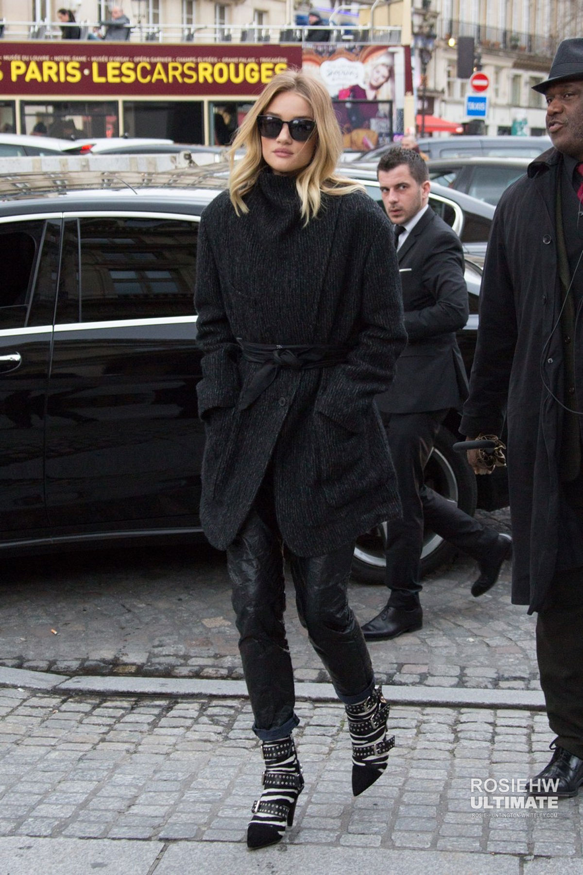 Rosie Huntington Whiteley out in Paris