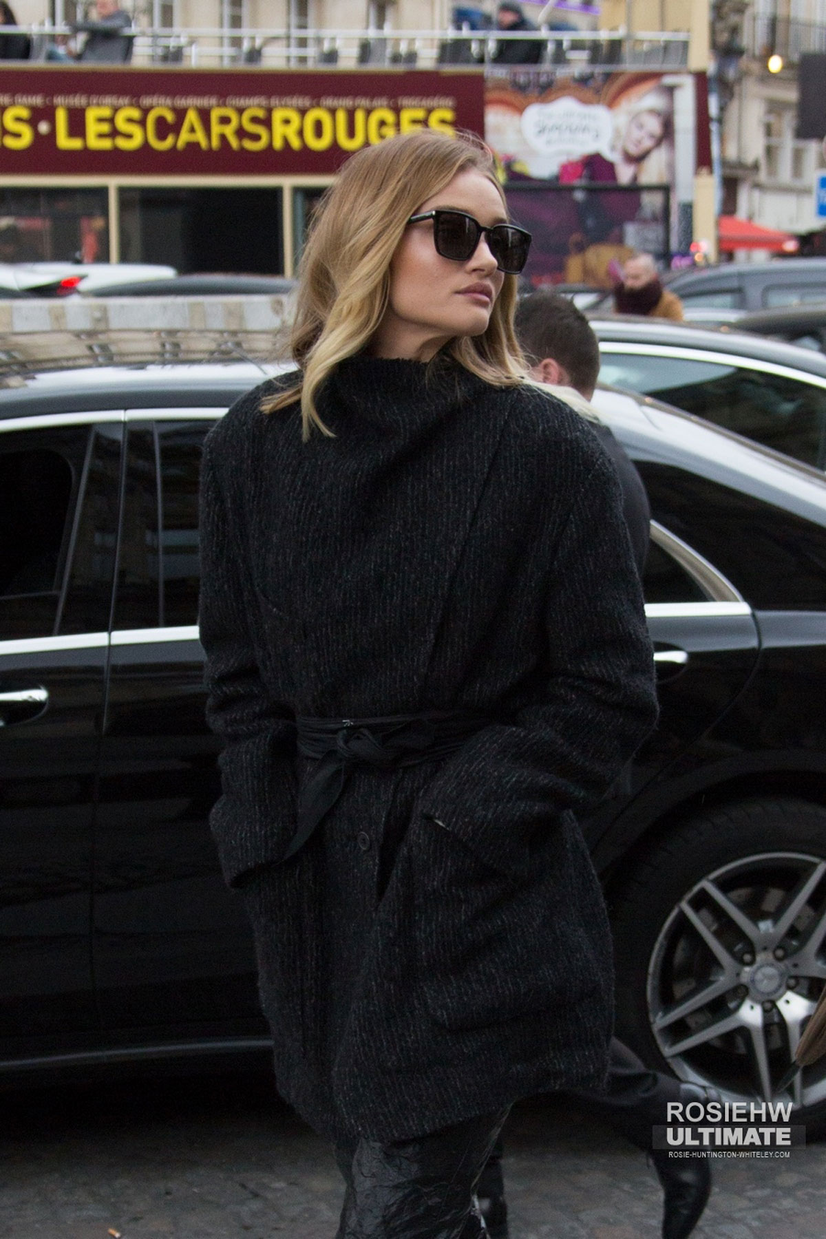 Rosie Huntington Whiteley out in Paris