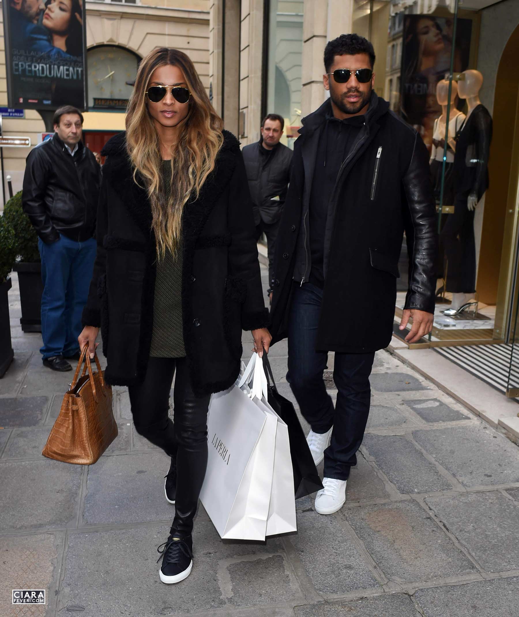 Ciara shopping at La Perla in Paris