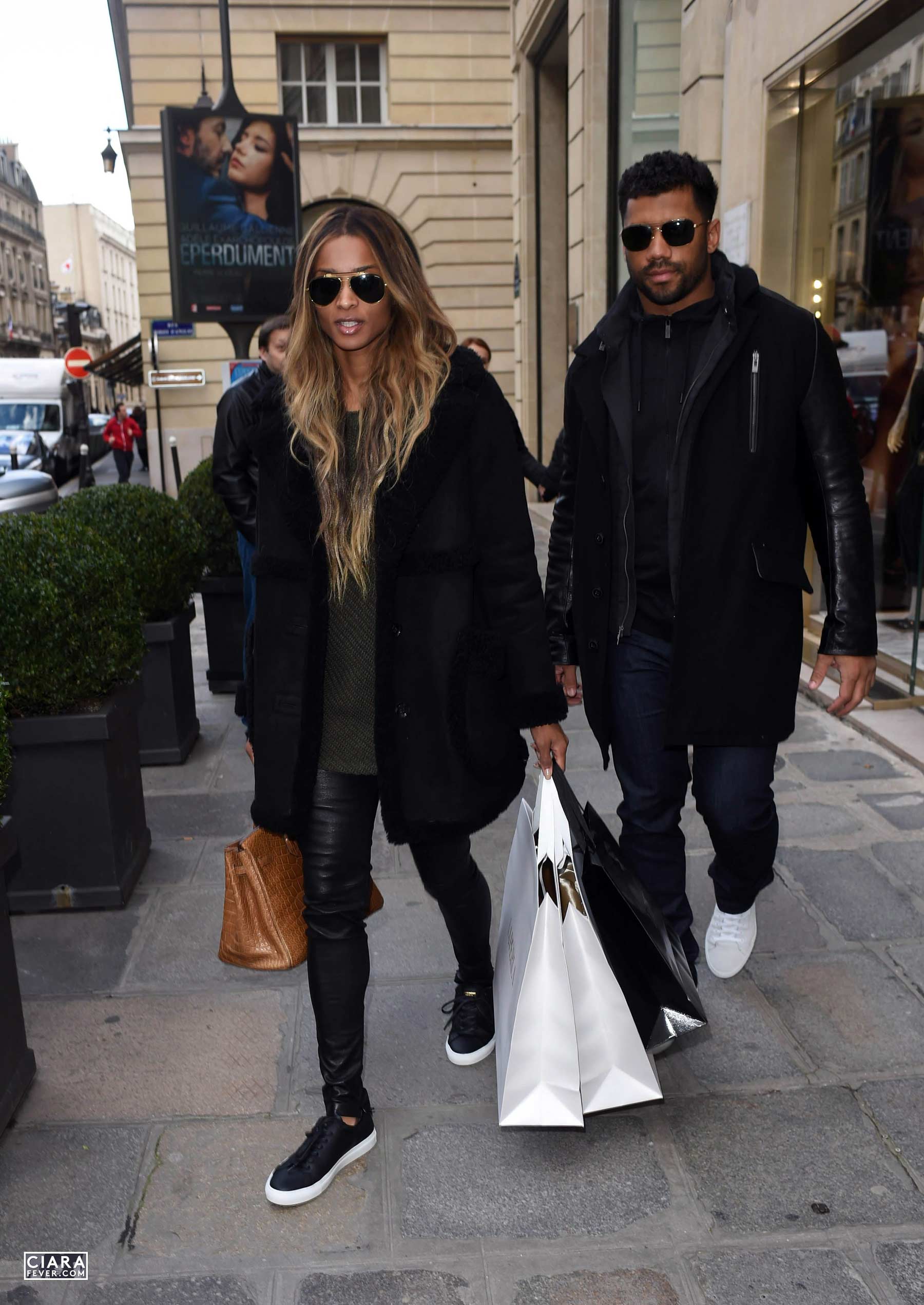 Ciara shopping at La Perla in Paris