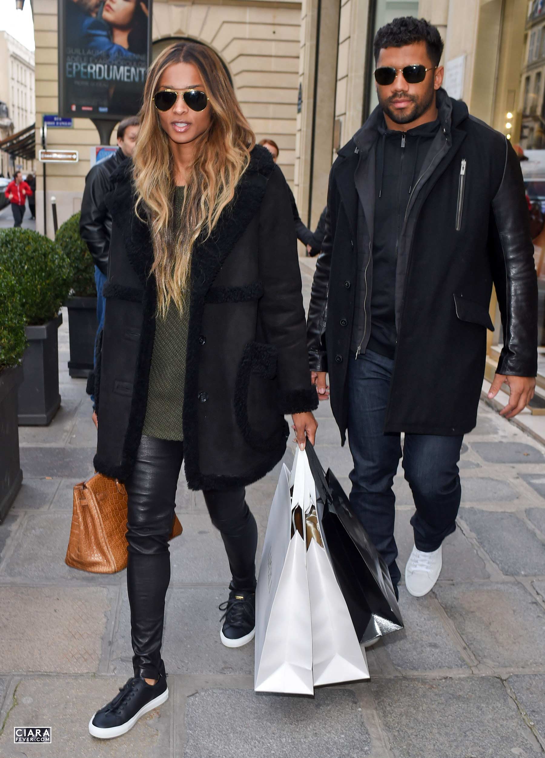 Ciara shopping at La Perla in Paris