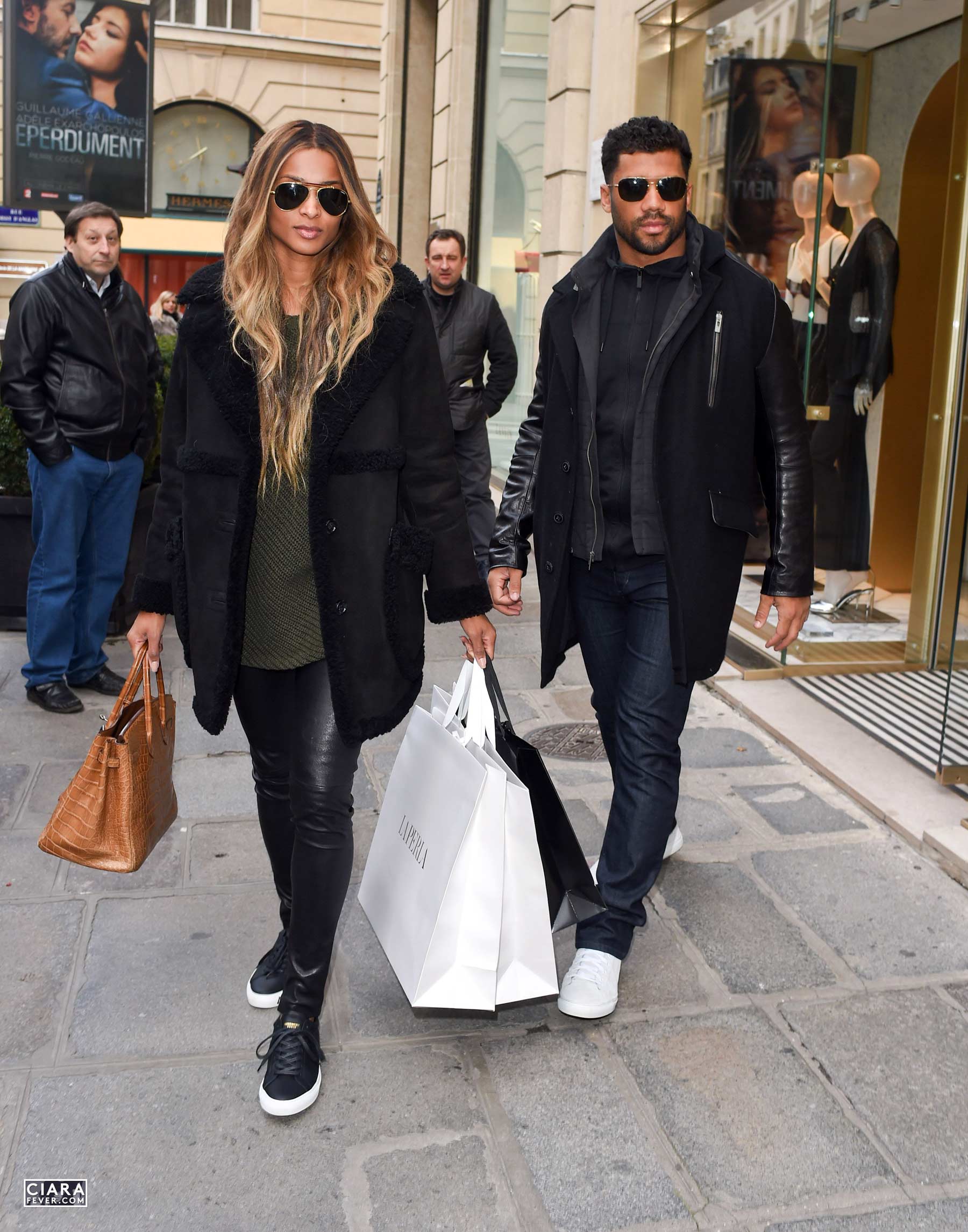 Ciara shopping at La Perla in Paris