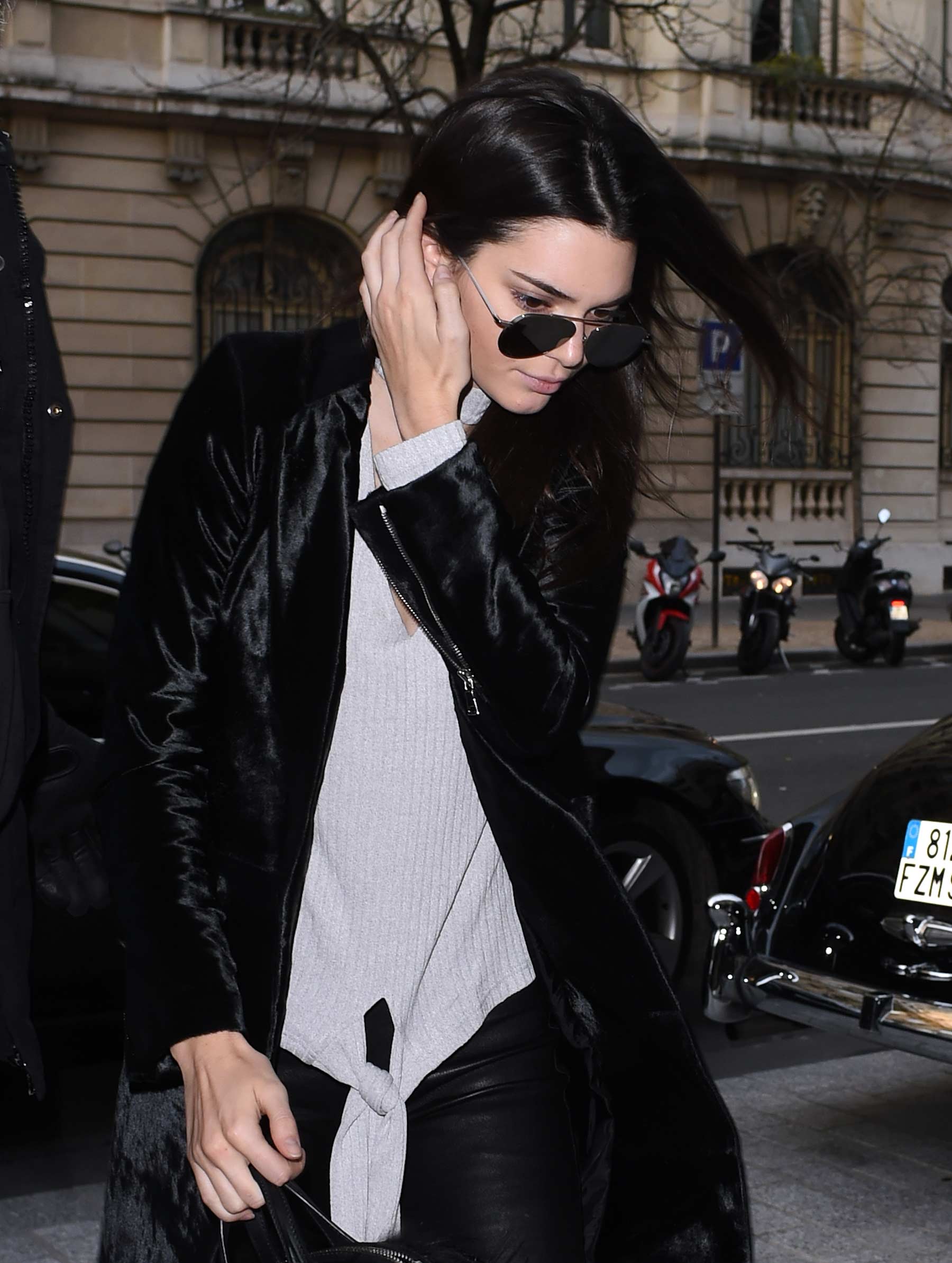 Kendall Jenner out in Paris