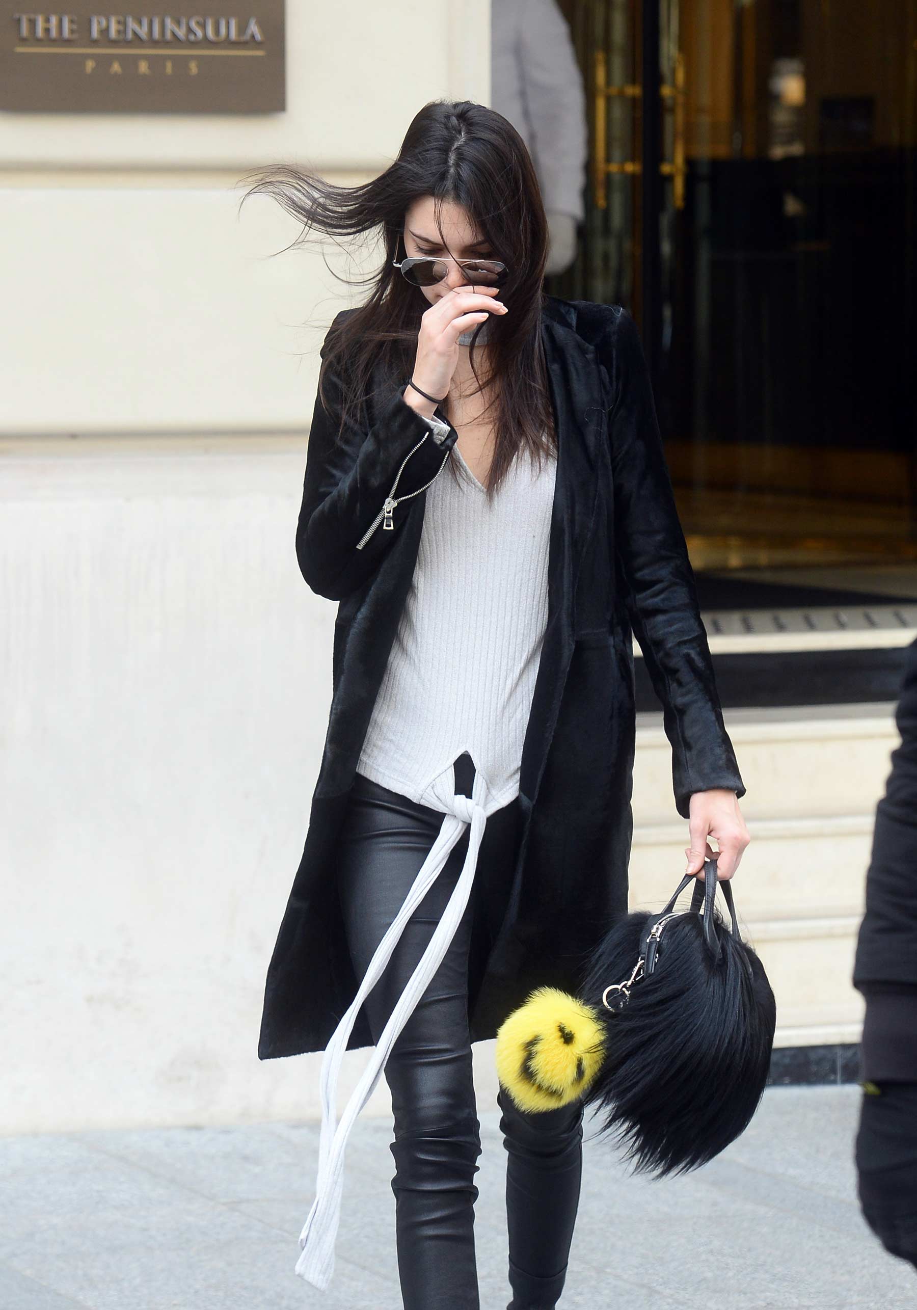 Kendall Jenner out in Paris