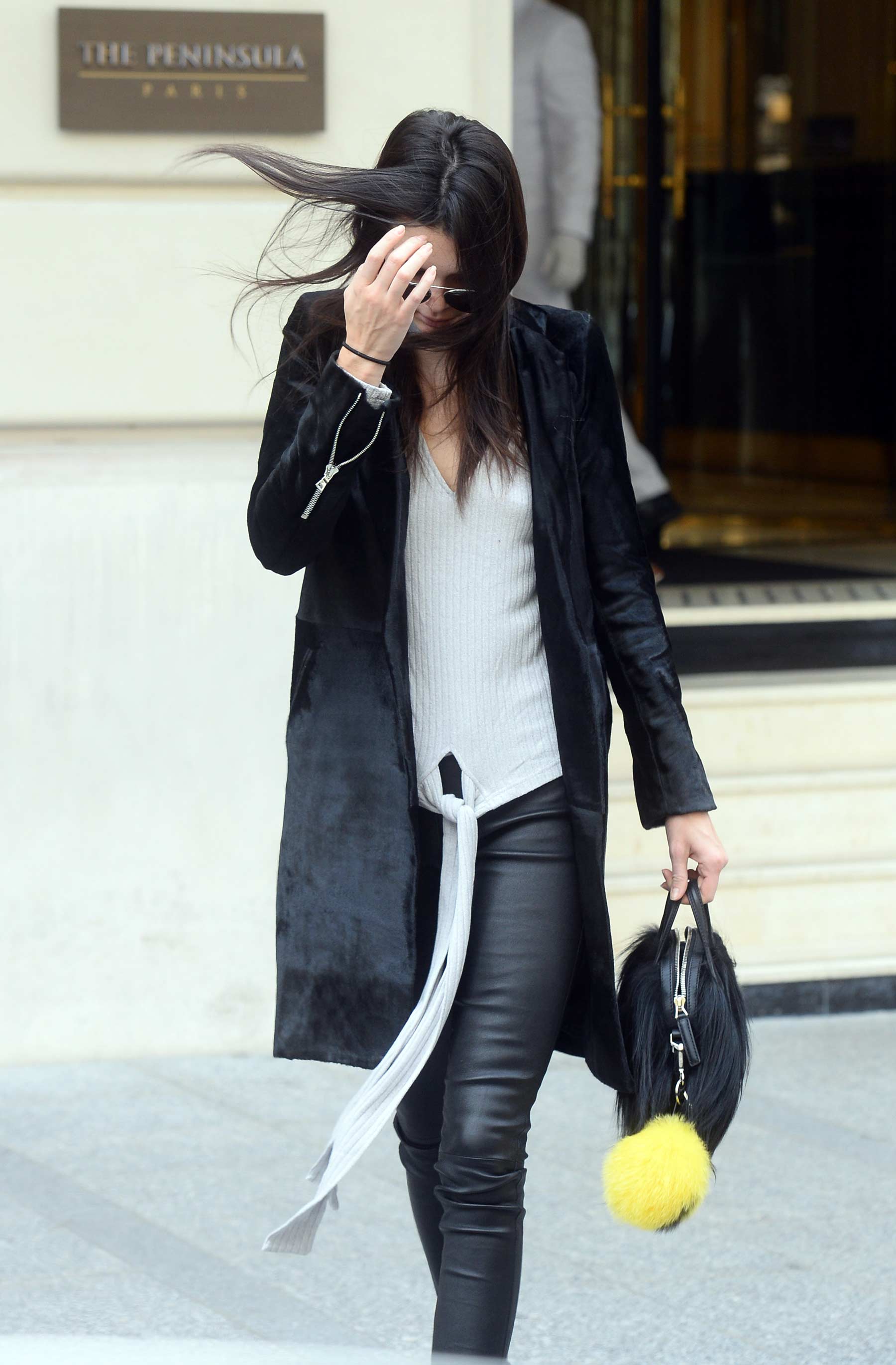 Kendall Jenner out in Paris