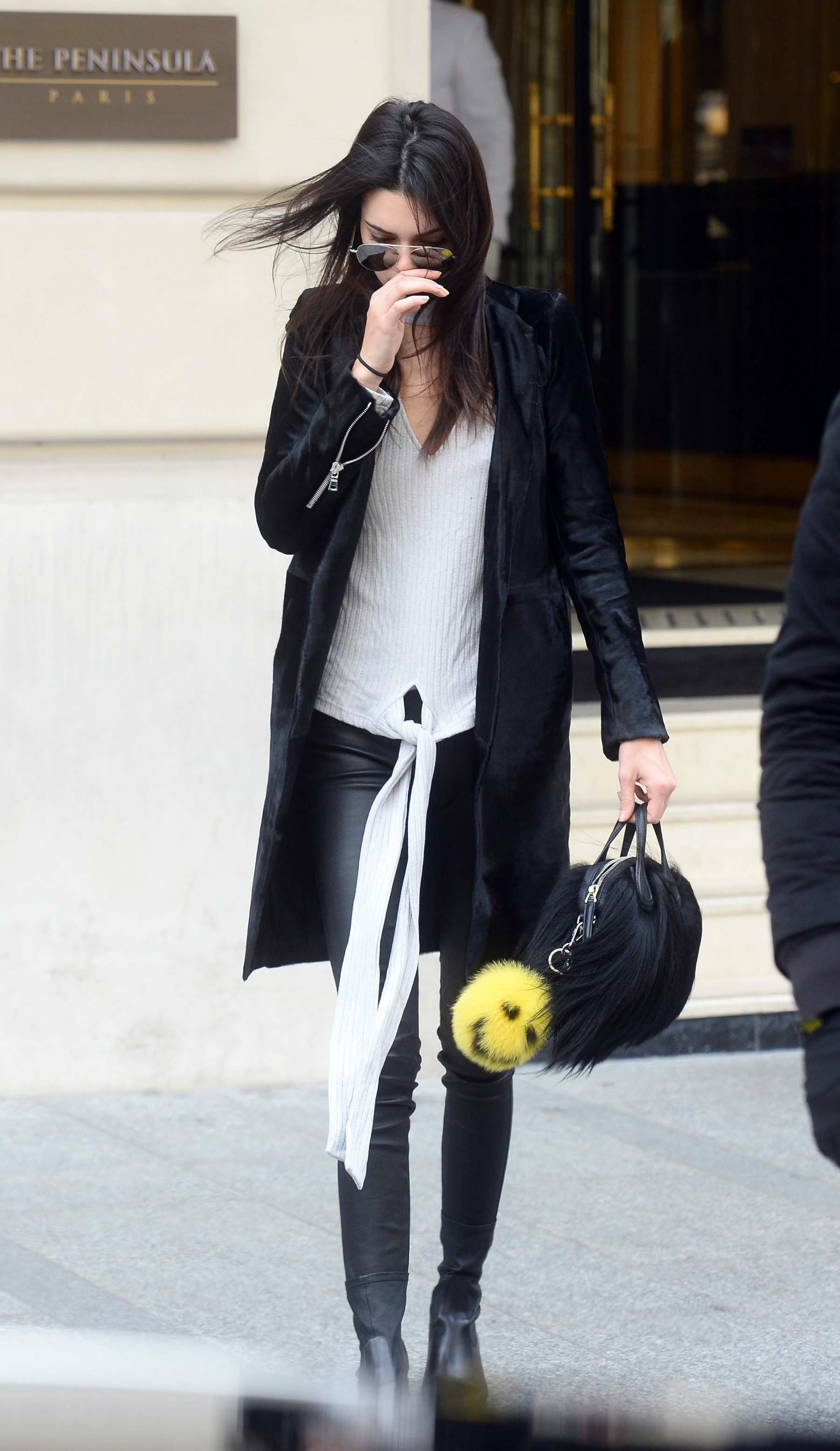 Kendall Jenner out in Paris