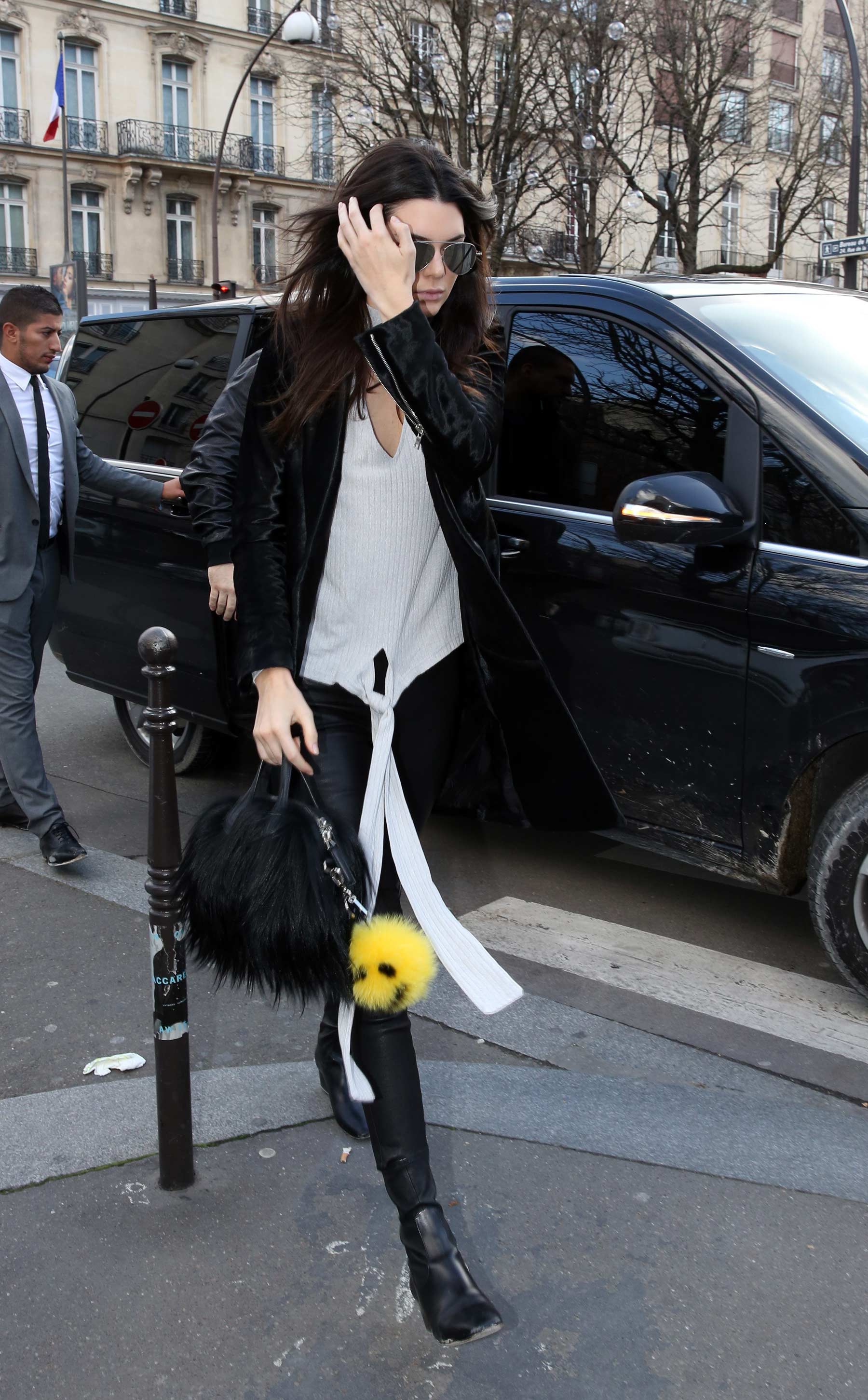 Kendall Jenner out in Paris