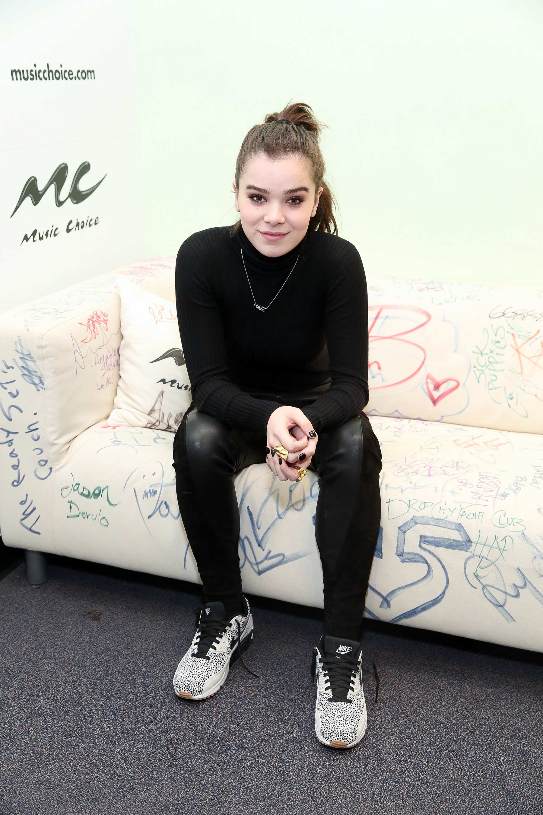 Hailee Steinfeld at Music Choice in New York