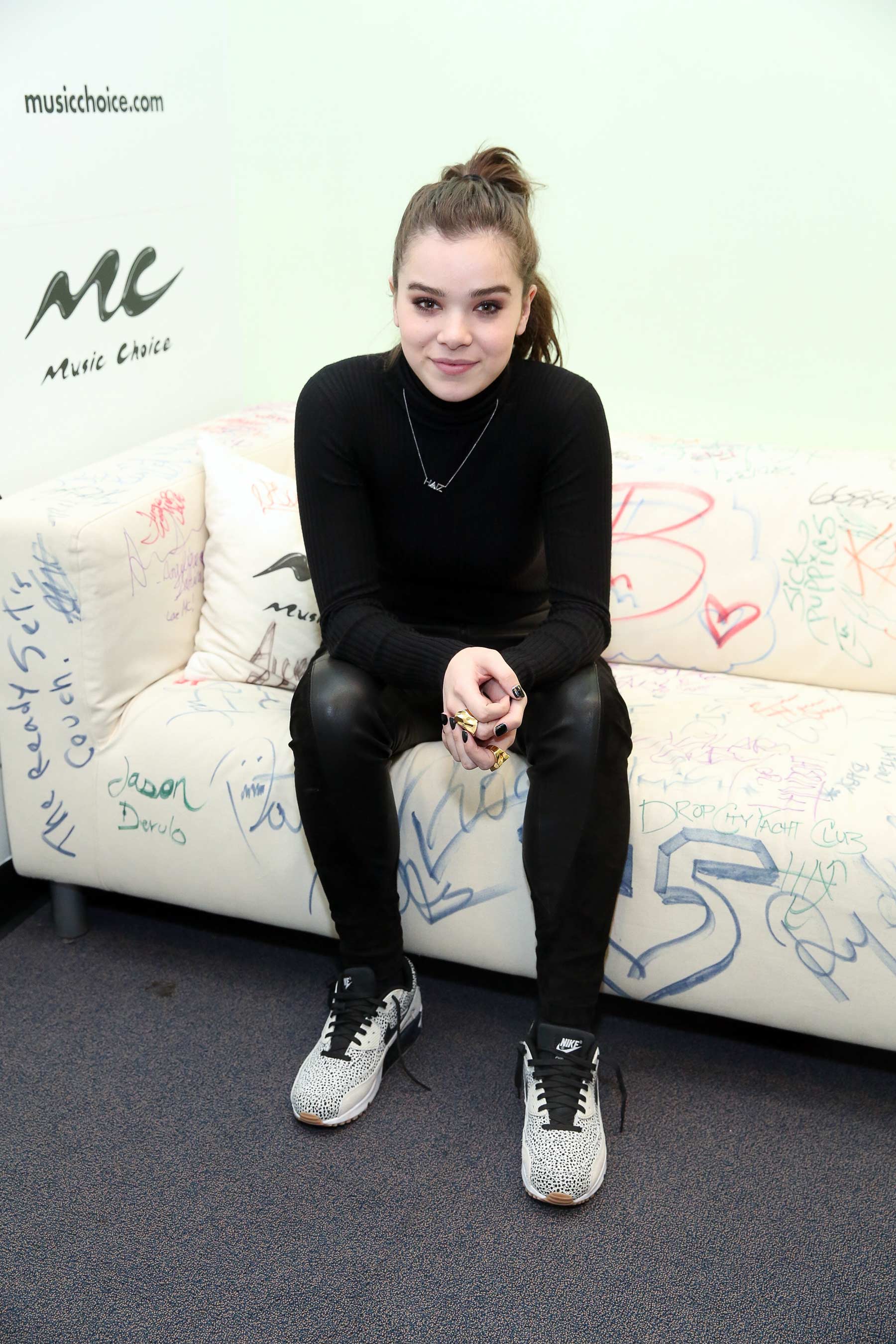 Hailee Steinfeld at Music Choice in New York