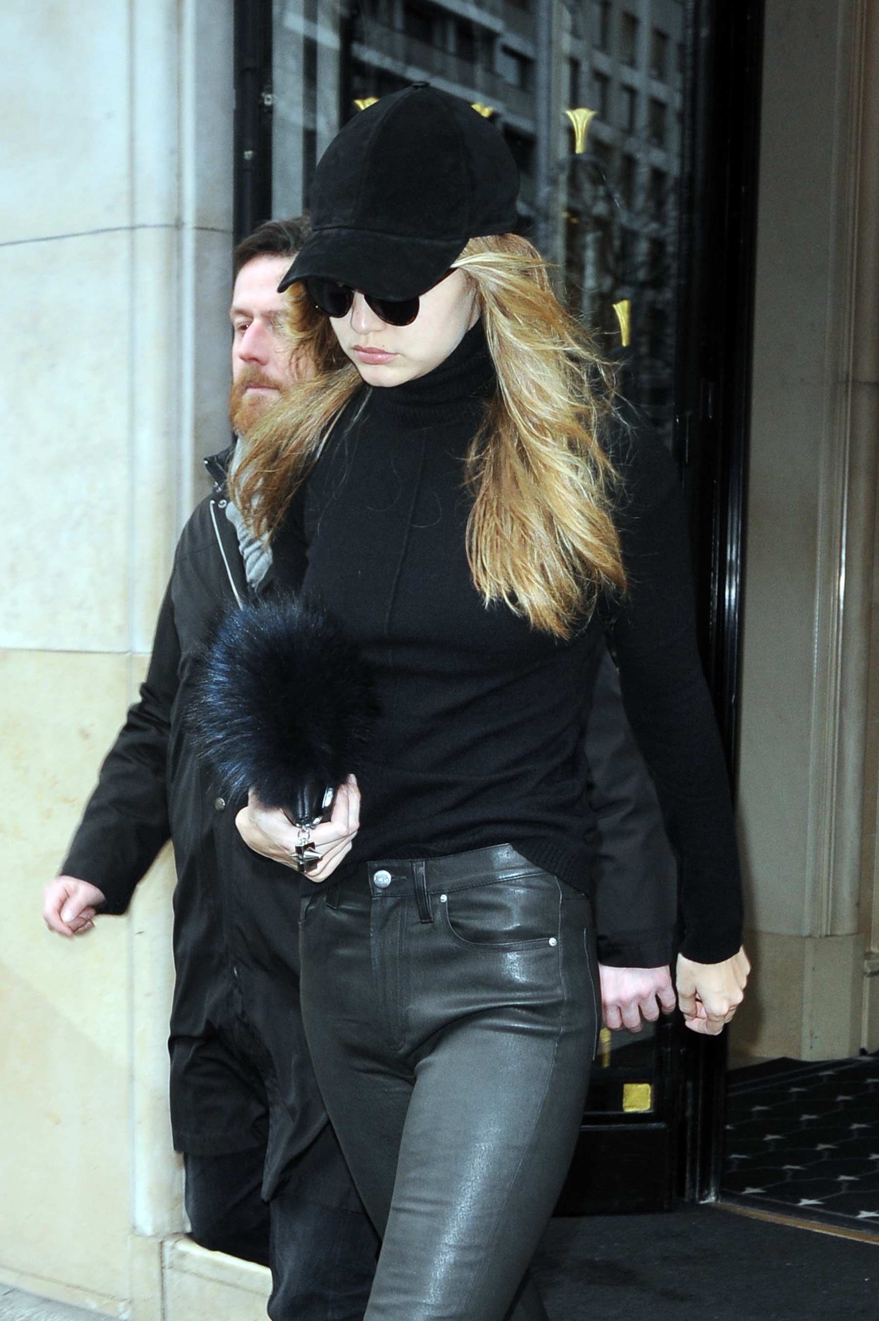 Gigi Hadid leaving her hotel in Paris