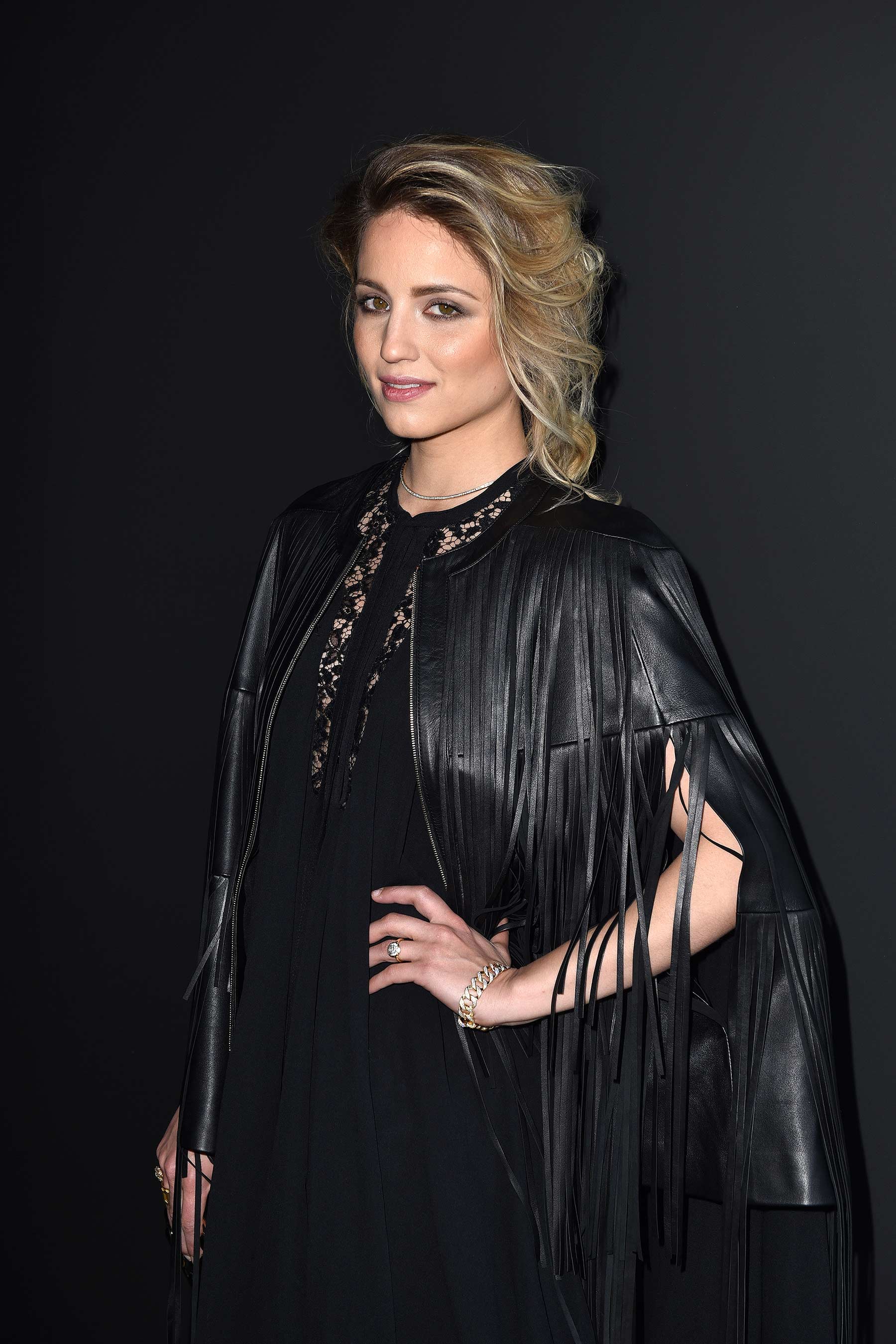 Dianna Agron at Elie Saab Fashion Show