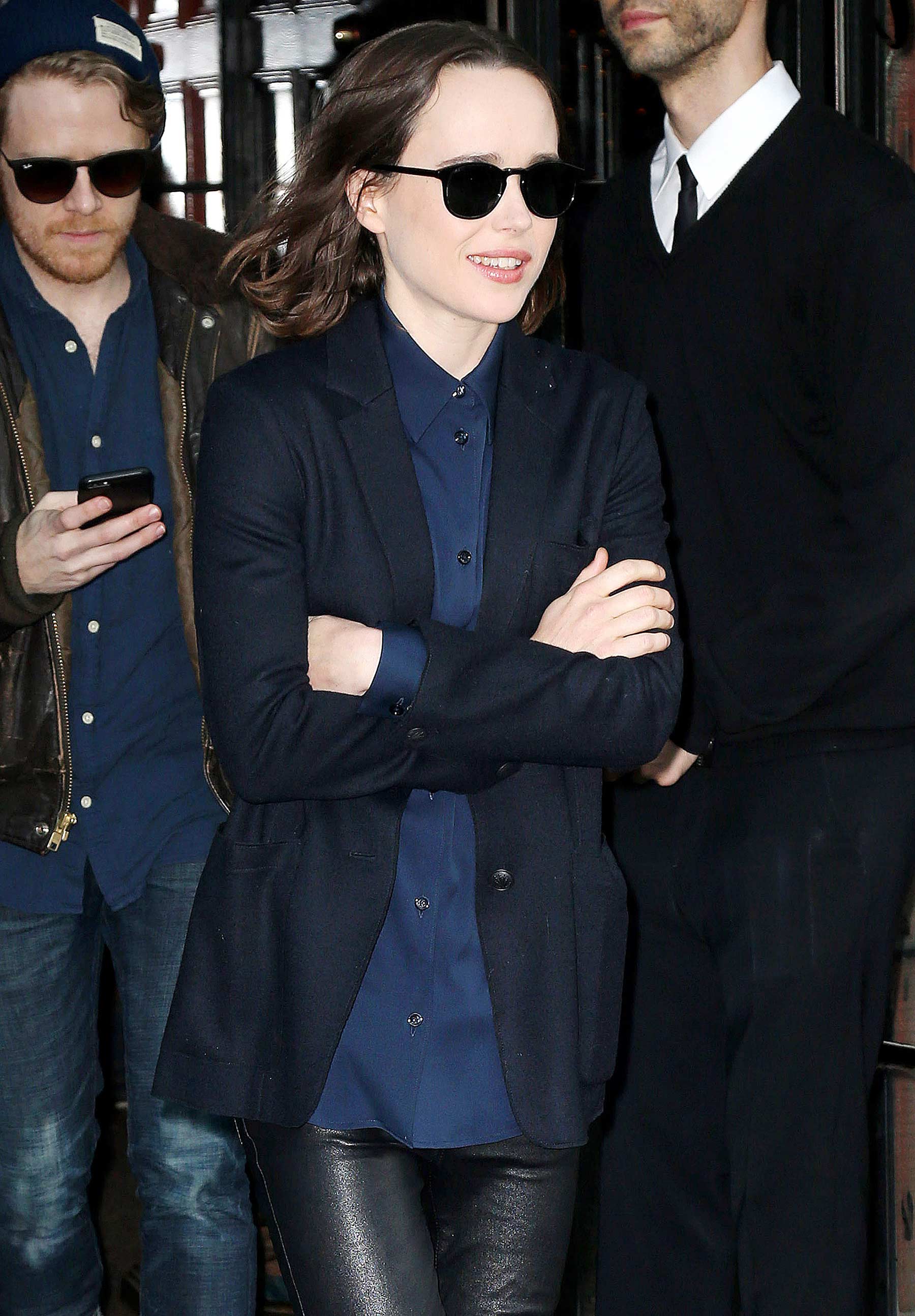 Ellen Page is spotted outside The Bowery Hotel