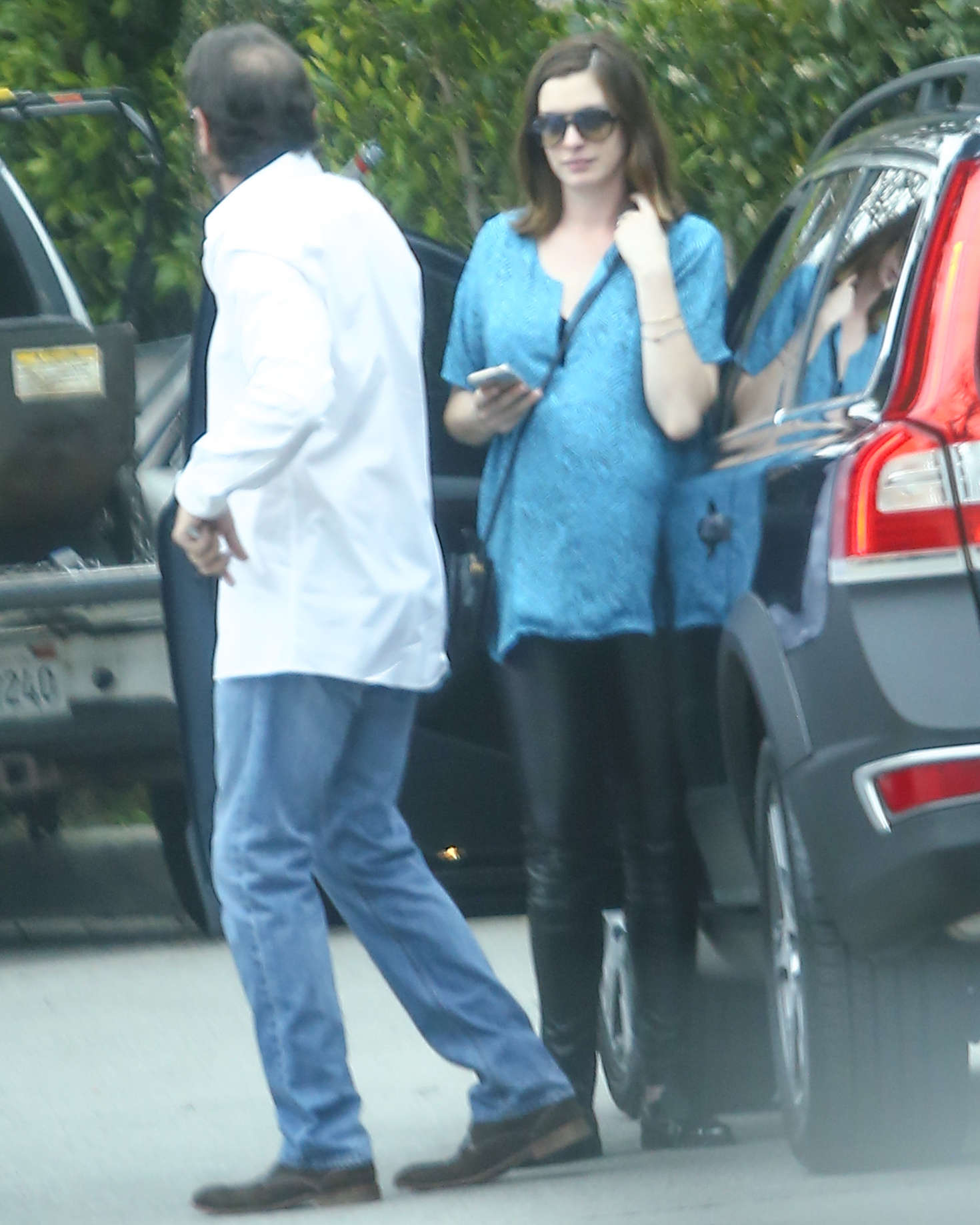 Anne Hathaway out in Hollywood