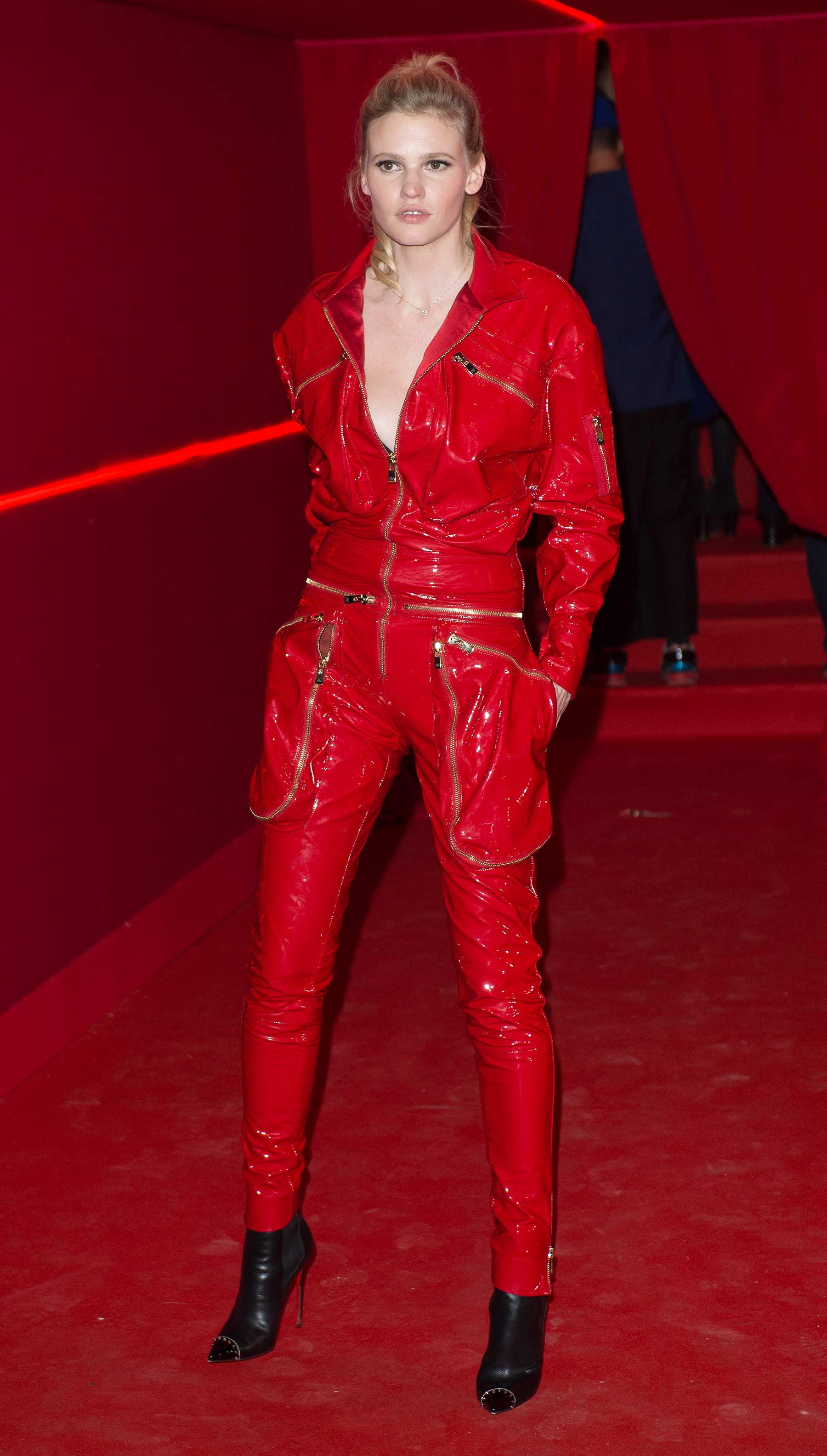 Lara Stone attends L’Oreal Red Obsession party