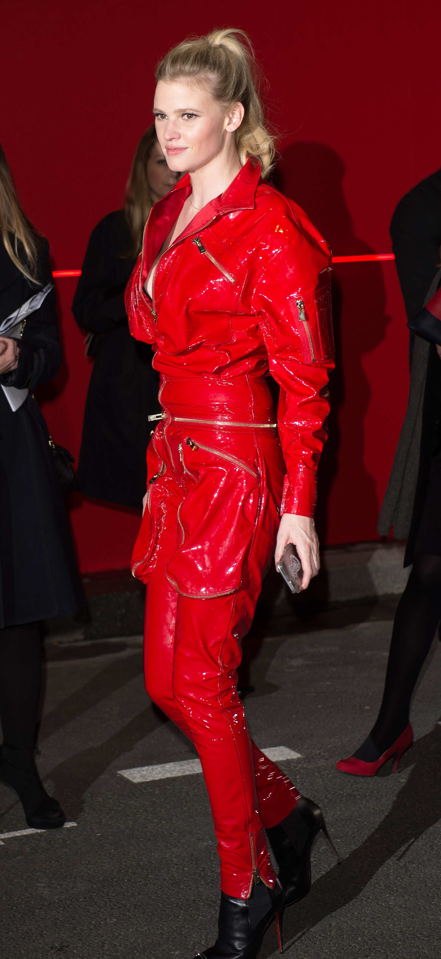 Lara Stone attends L’Oreal Red Obsession party