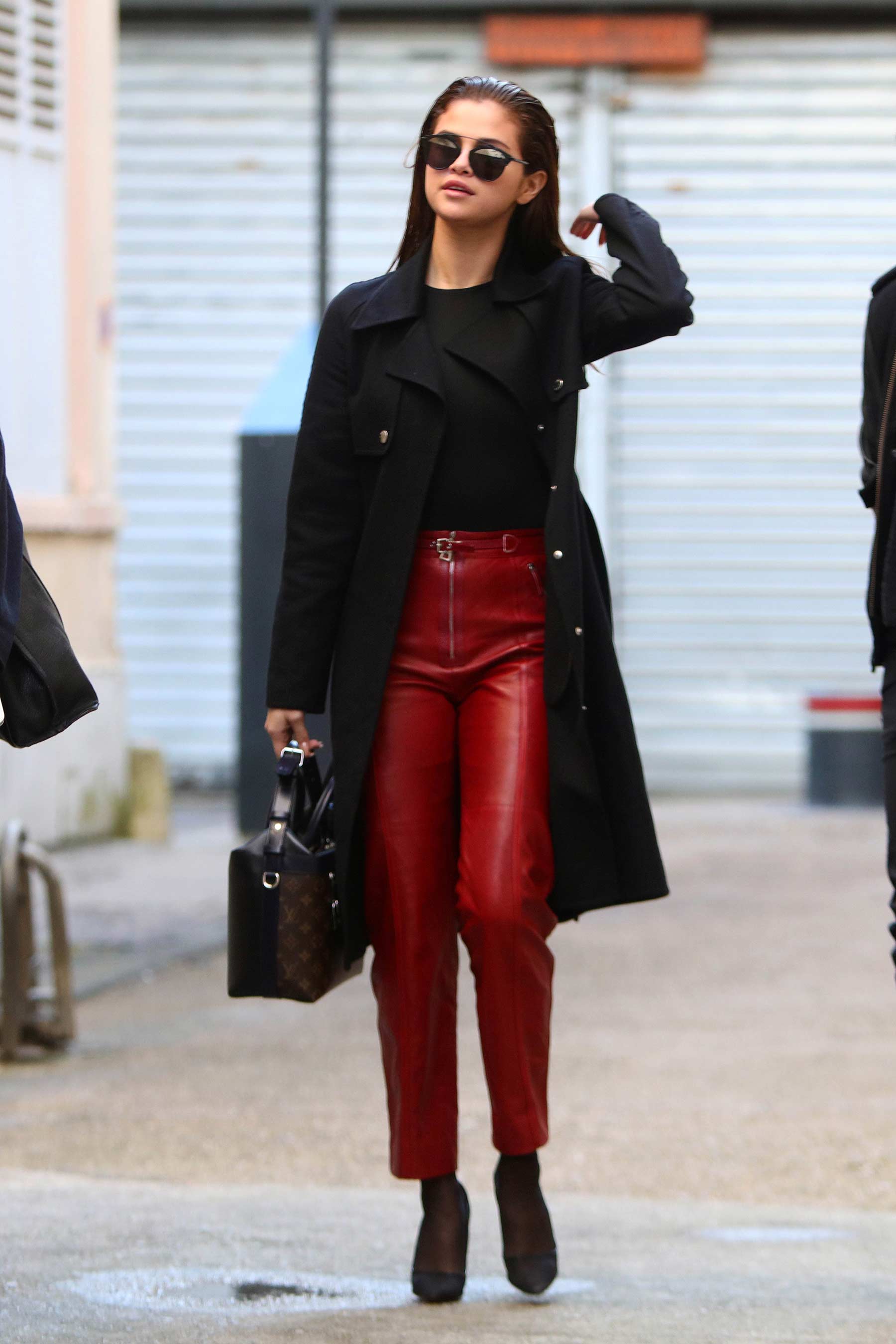 Selena Gomez at her hotel in Paris