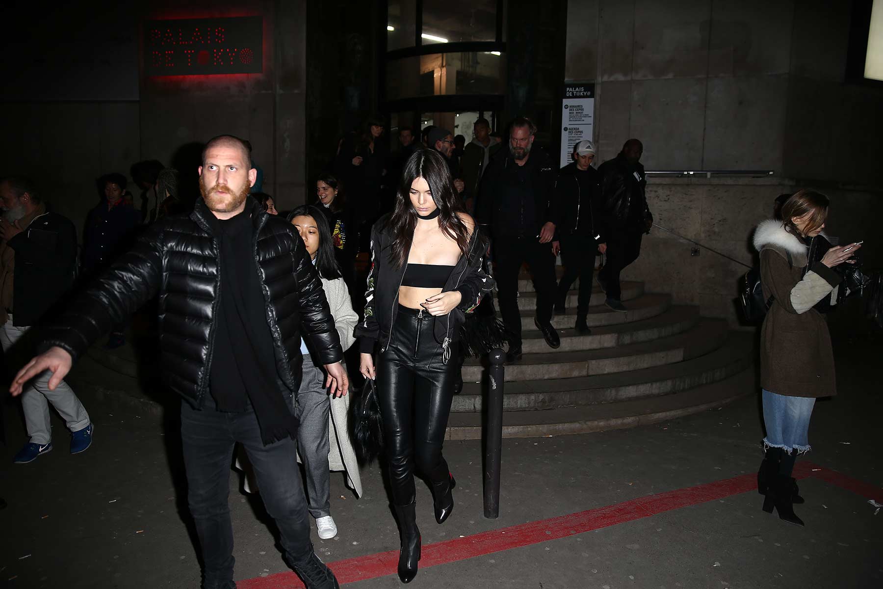 Kendall Jenner leaving the Off-White fashion show