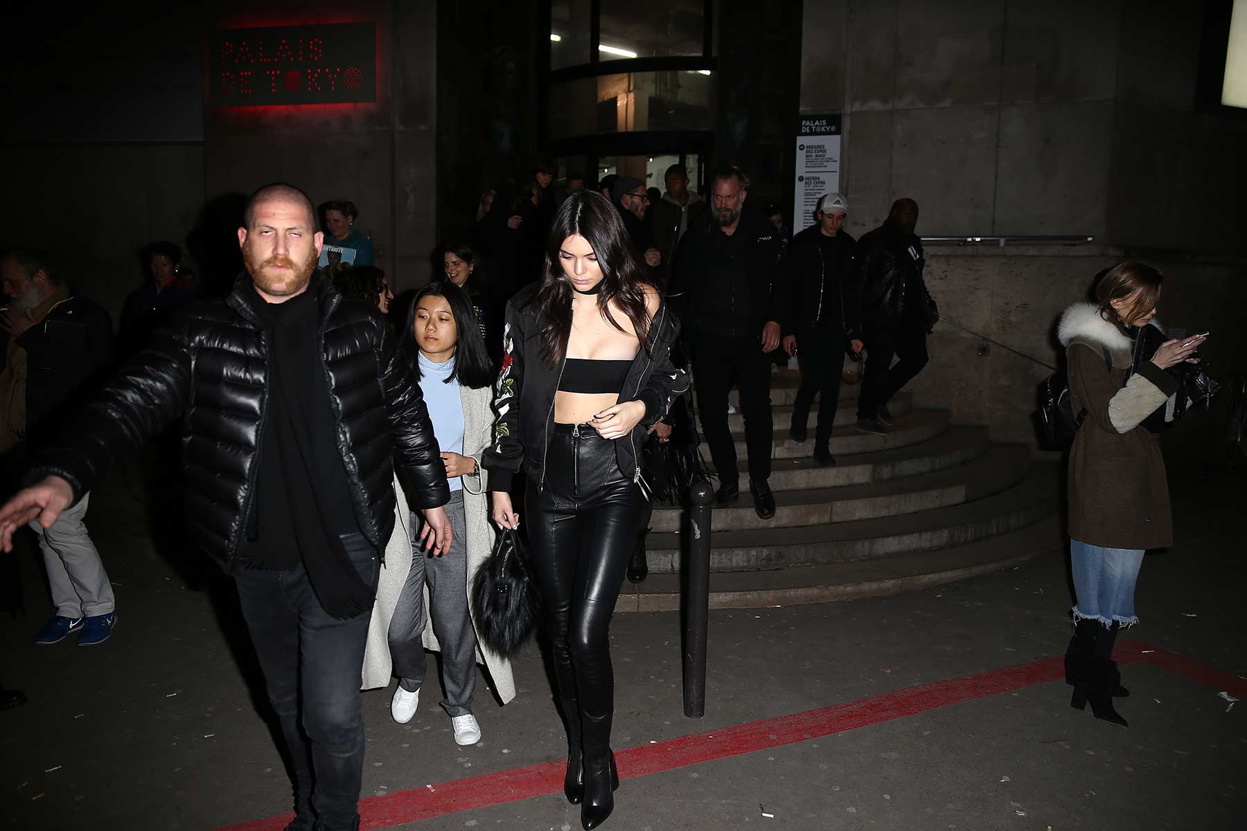 Kendall Jenner leaving the Off-White fashion show