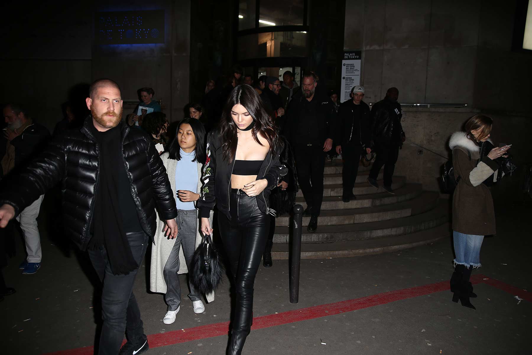 Kendall Jenner leaving the Off-White fashion show