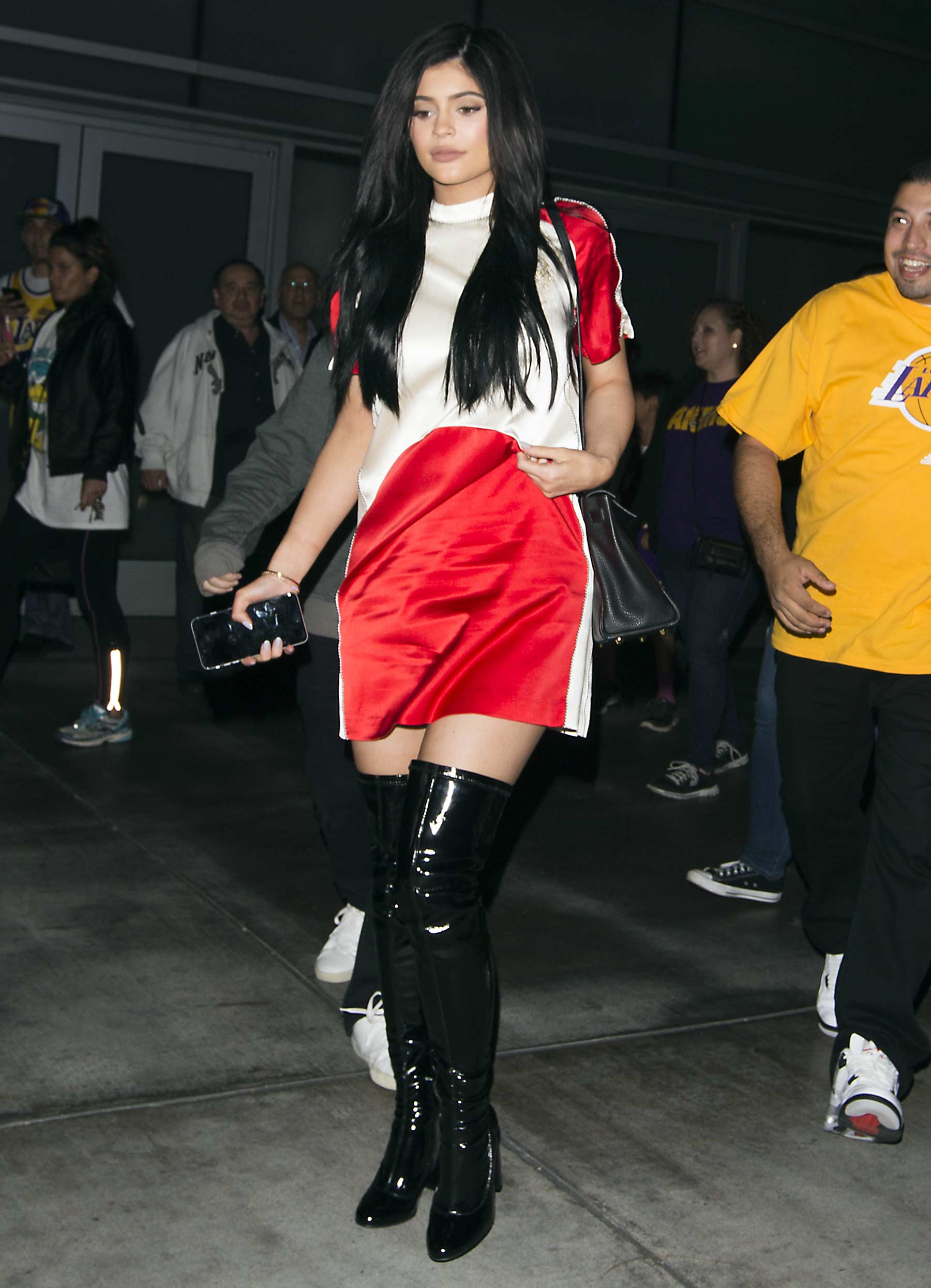 Kylie Jenner leaving the Staples Center