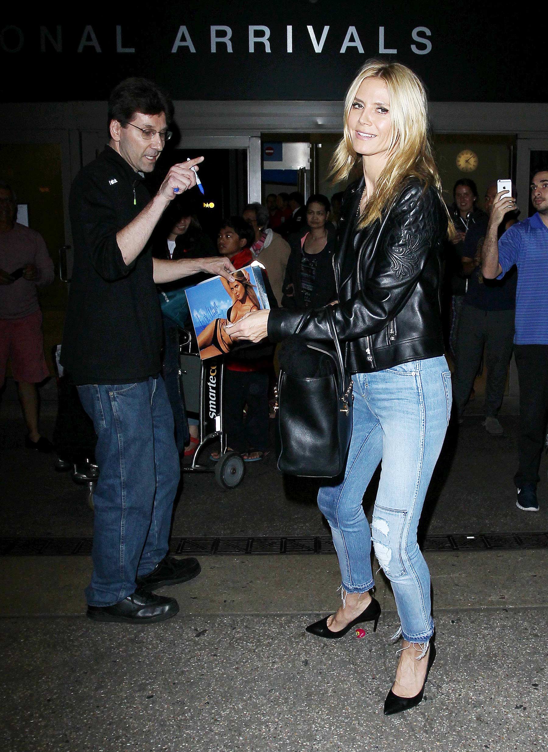 Heidi Klum seen at LAX