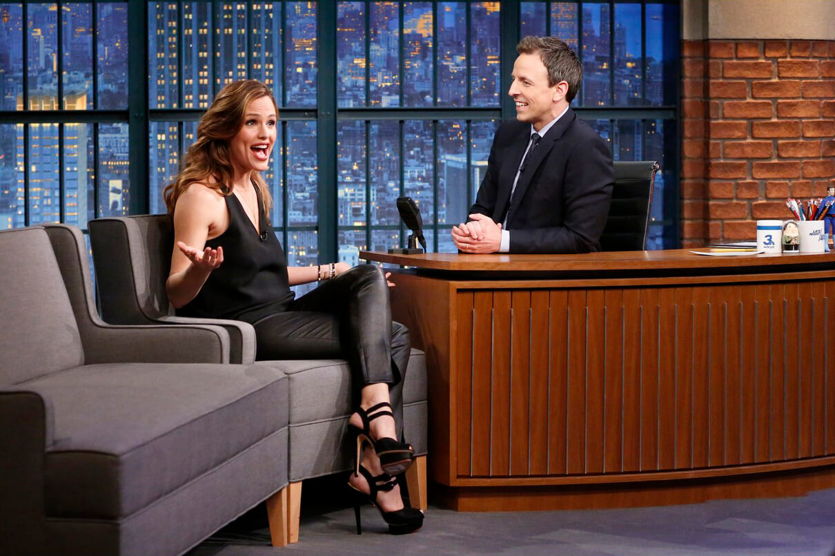 Jennifer Garner at Late Night with Seth Meyers